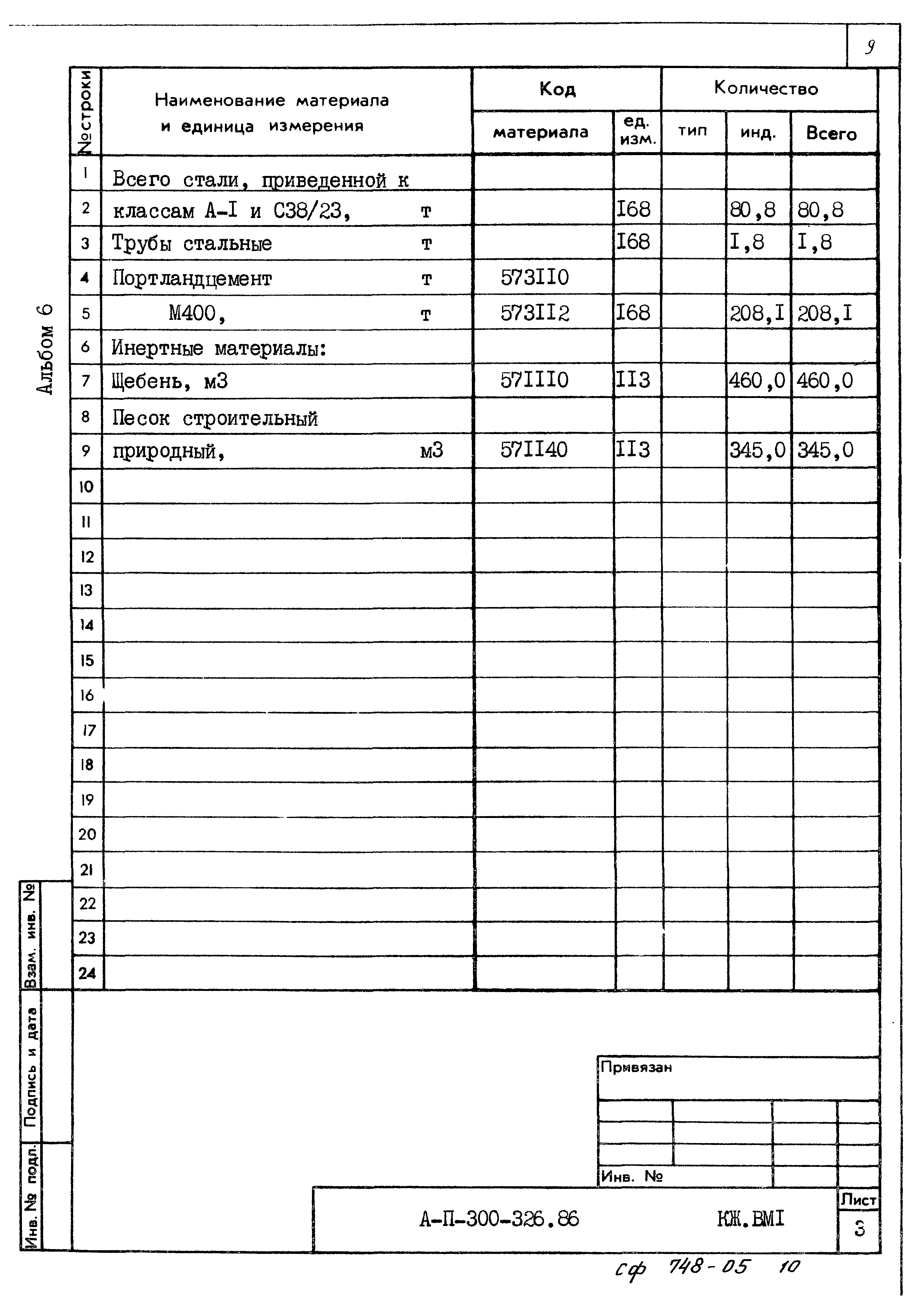 Типовой проект А-II,III,IV-300-326.86