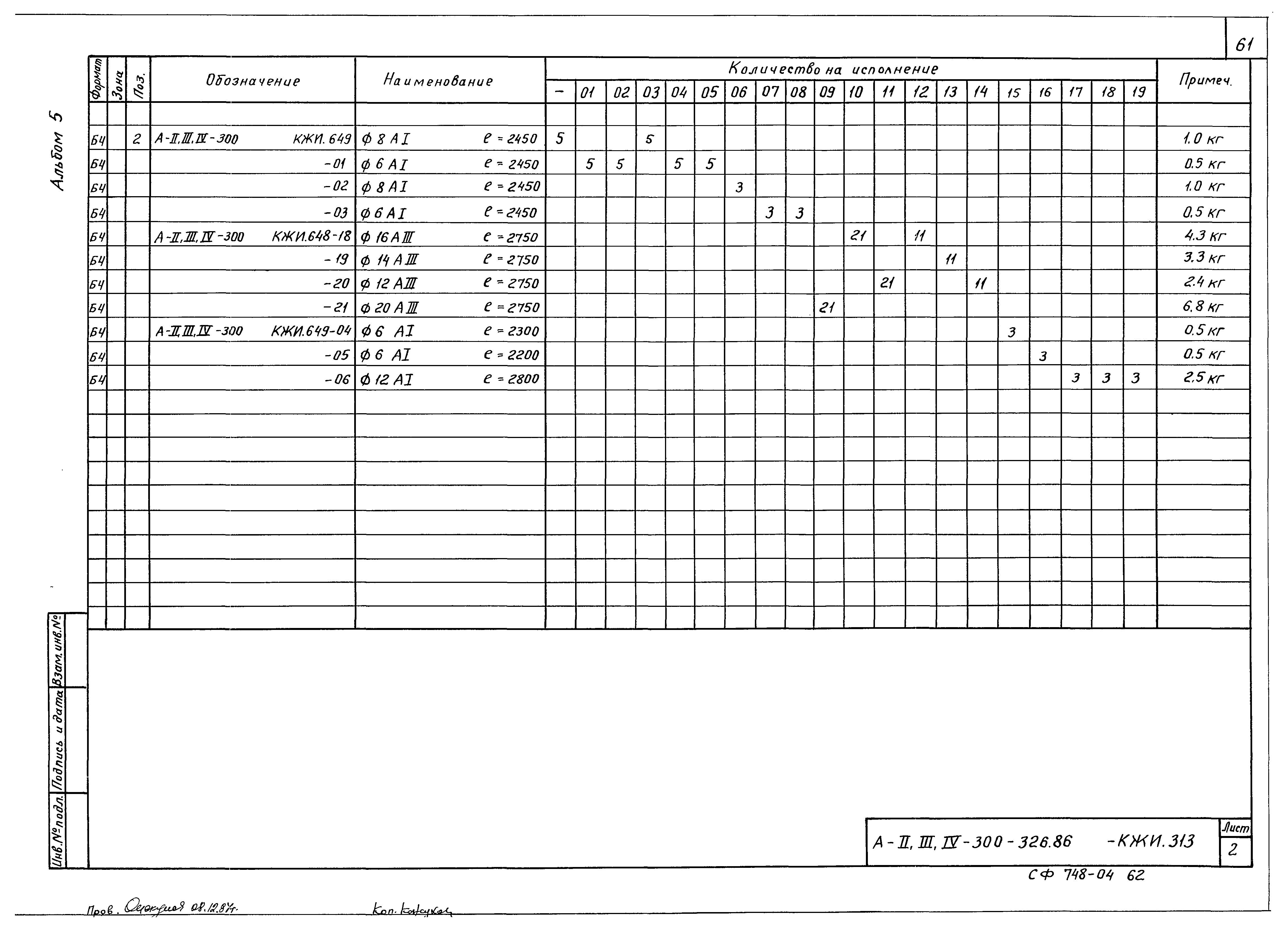 Типовой проект А-II,III,IV-300-326.86