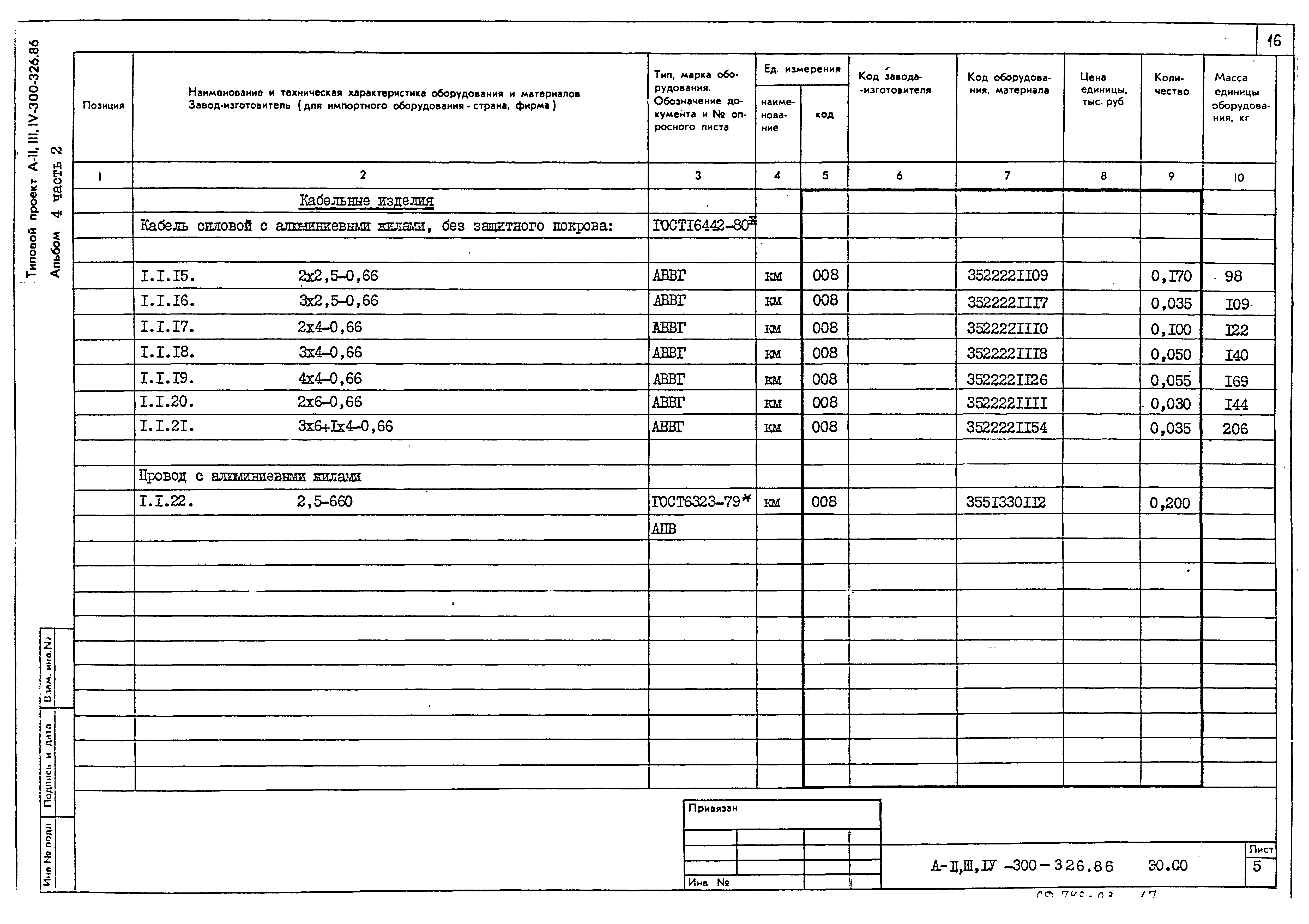 Типовой проект А-II,III,IV-300-326.86