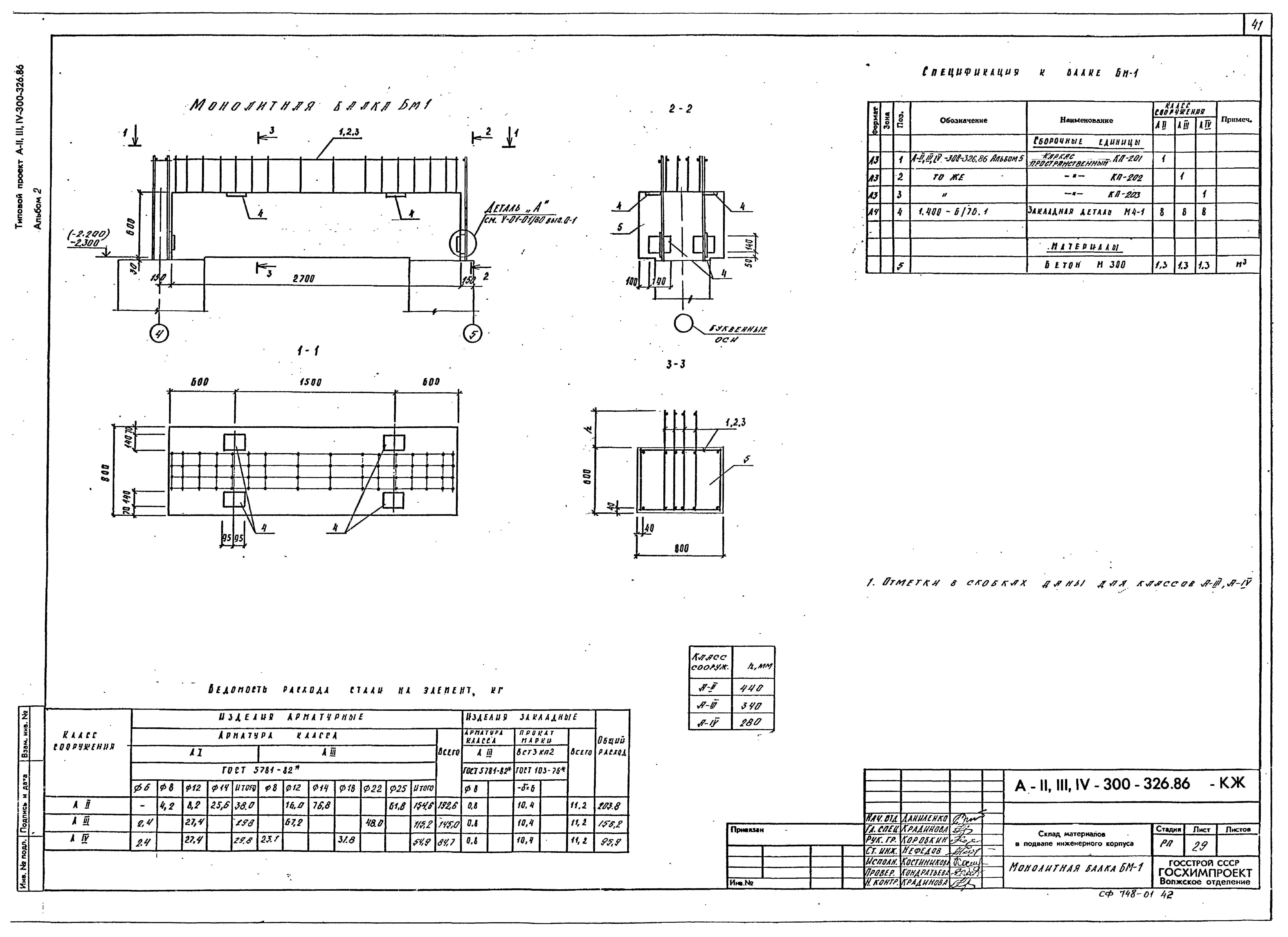 Типовой проект А-II,III,IV-300-326.86