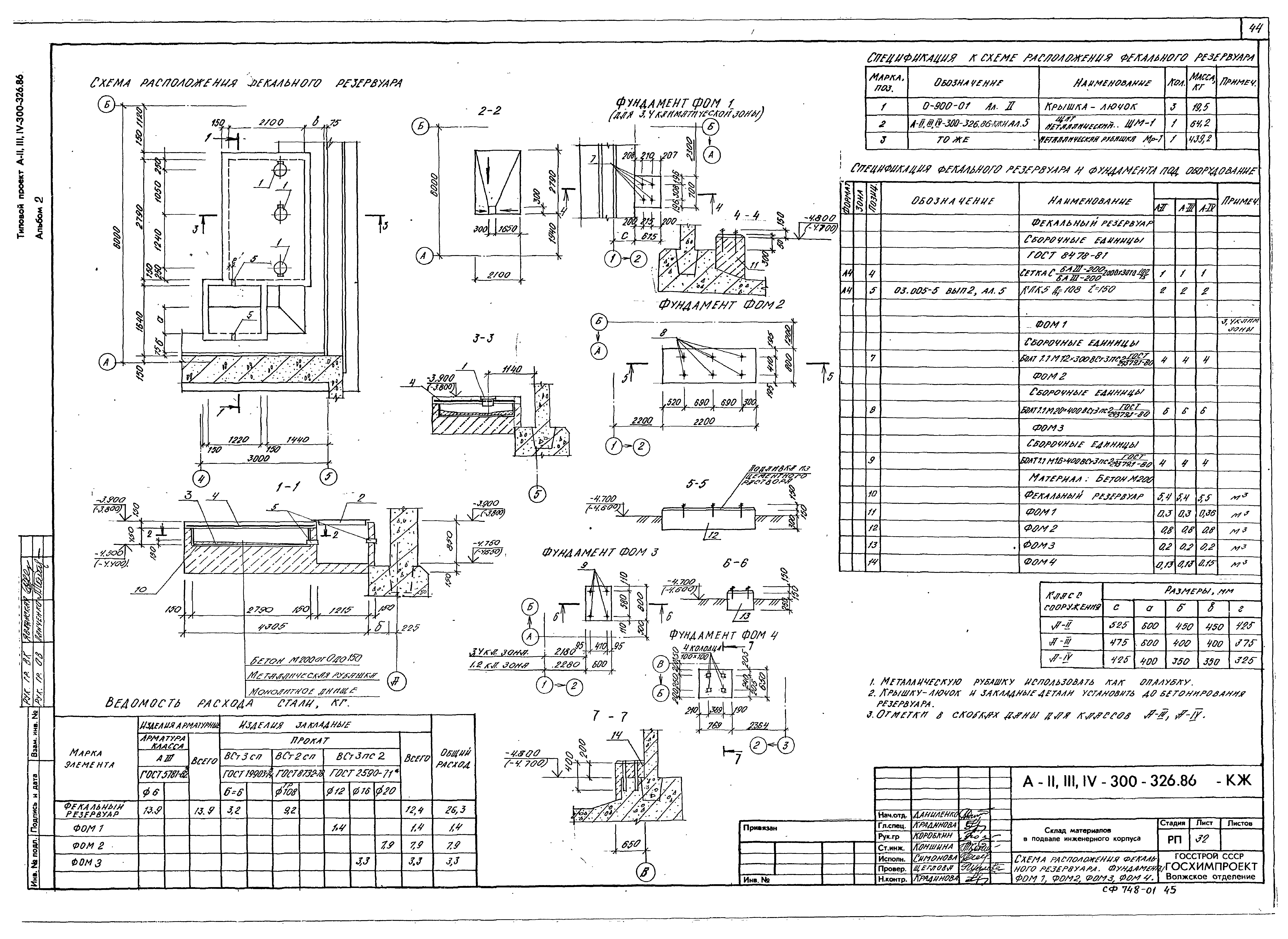 Типовой проект А-II,III,IV-300-326.86