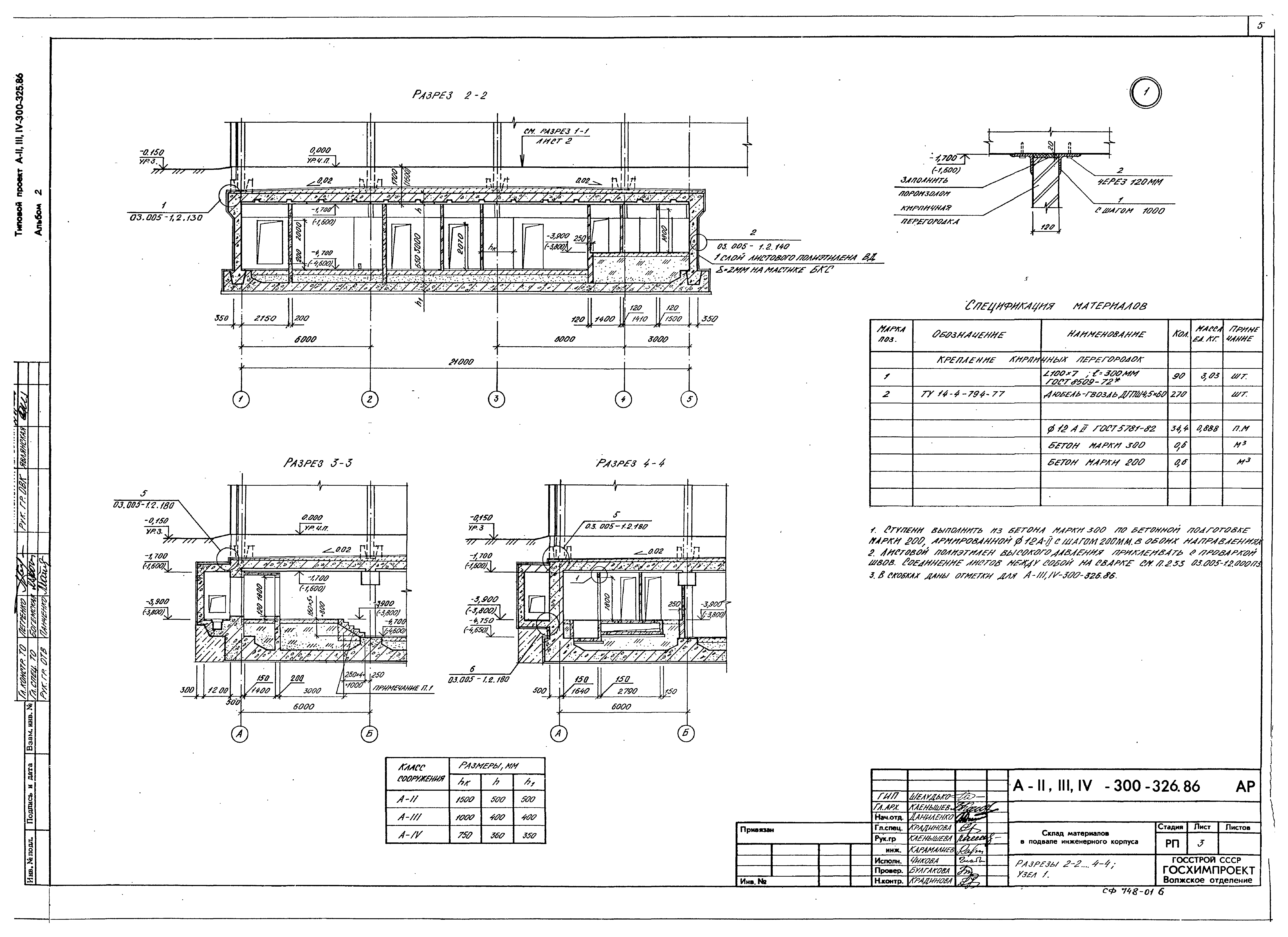 Типовой проект А-II,III,IV-300-326.86