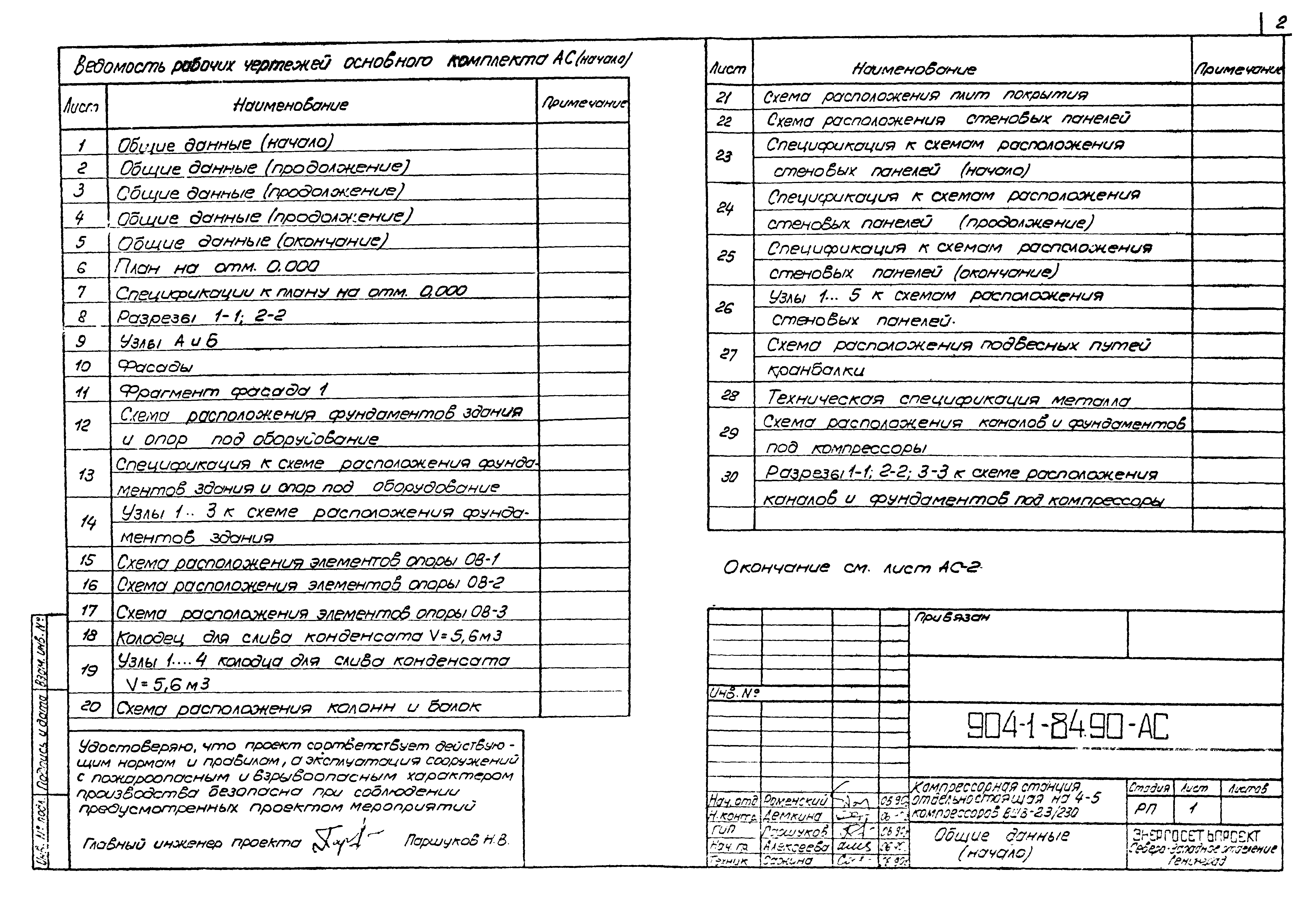 Типовой проект 904-1-84.90
