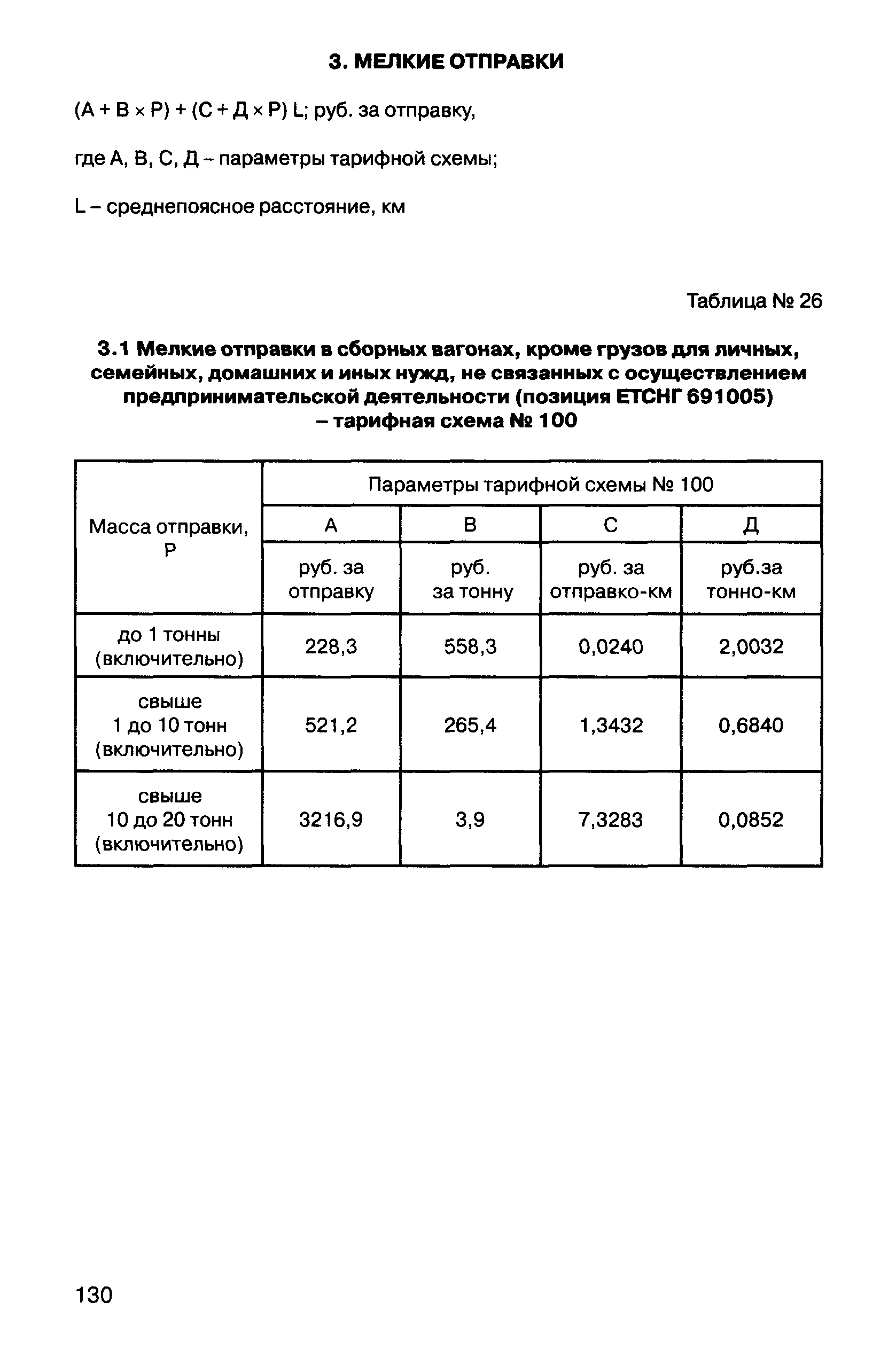 Прейскурант 10-01