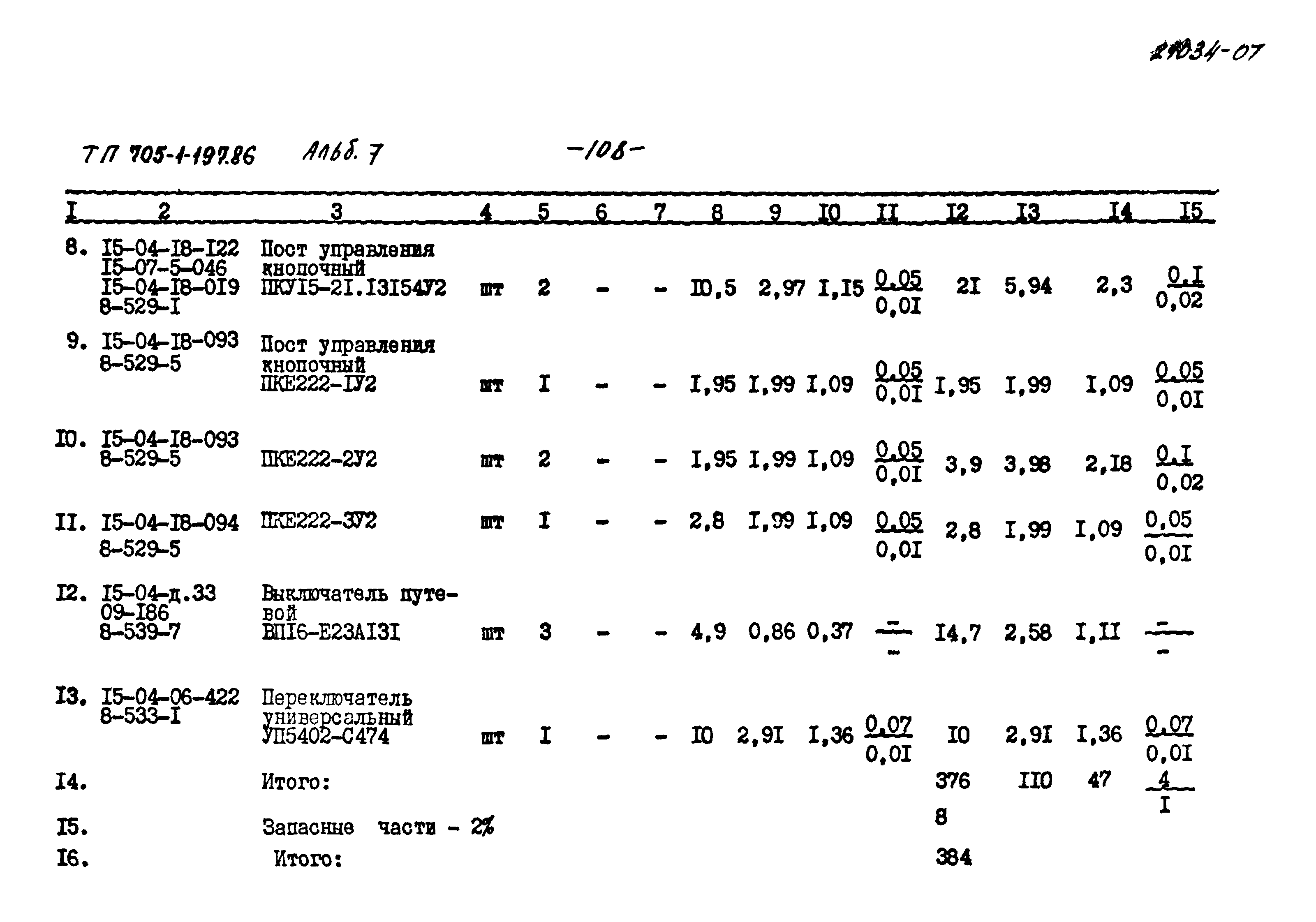 Типовой проект 705-1-197.86