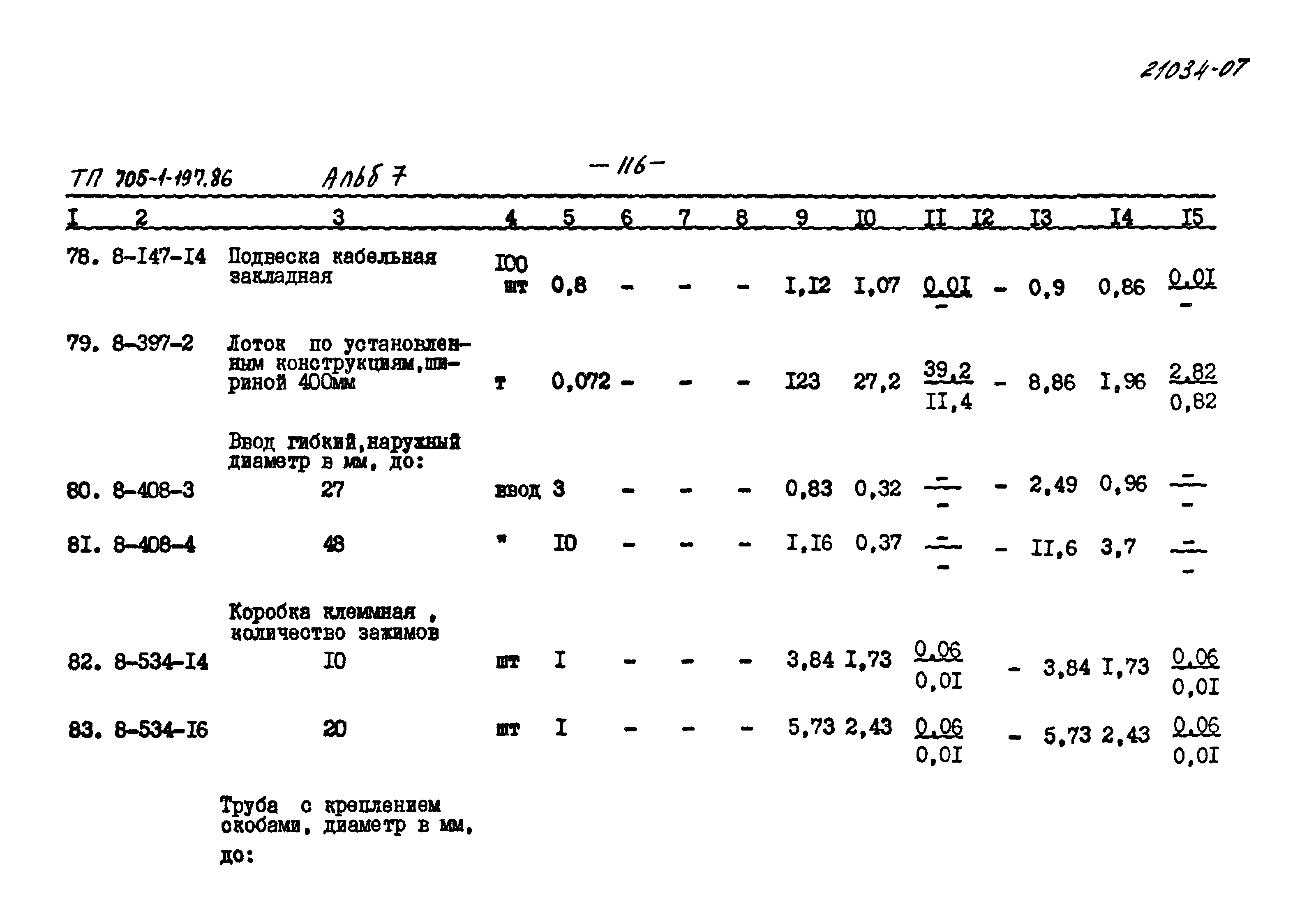 Типовой проект 705-1-197.86