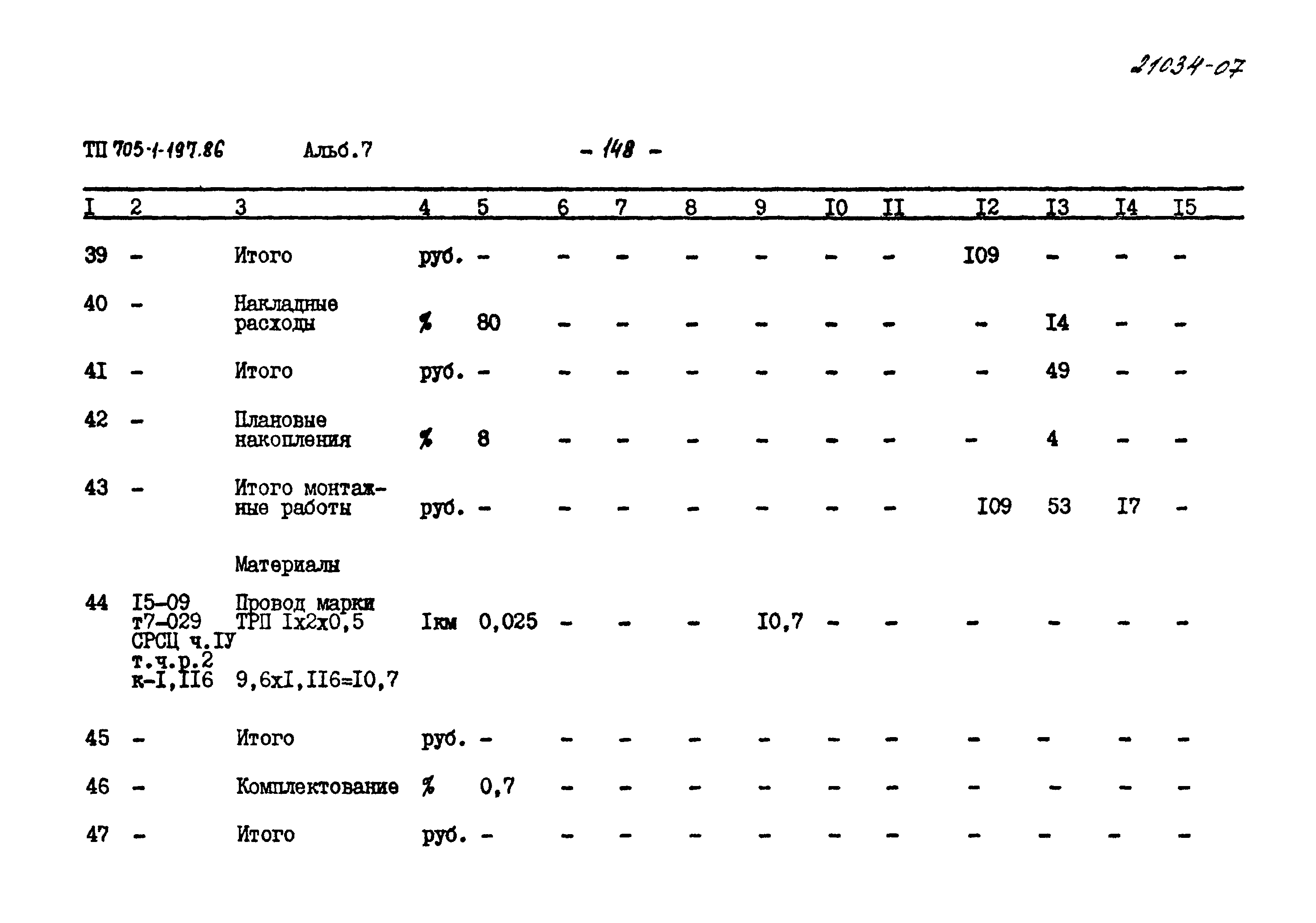 Типовой проект 705-1-197.86