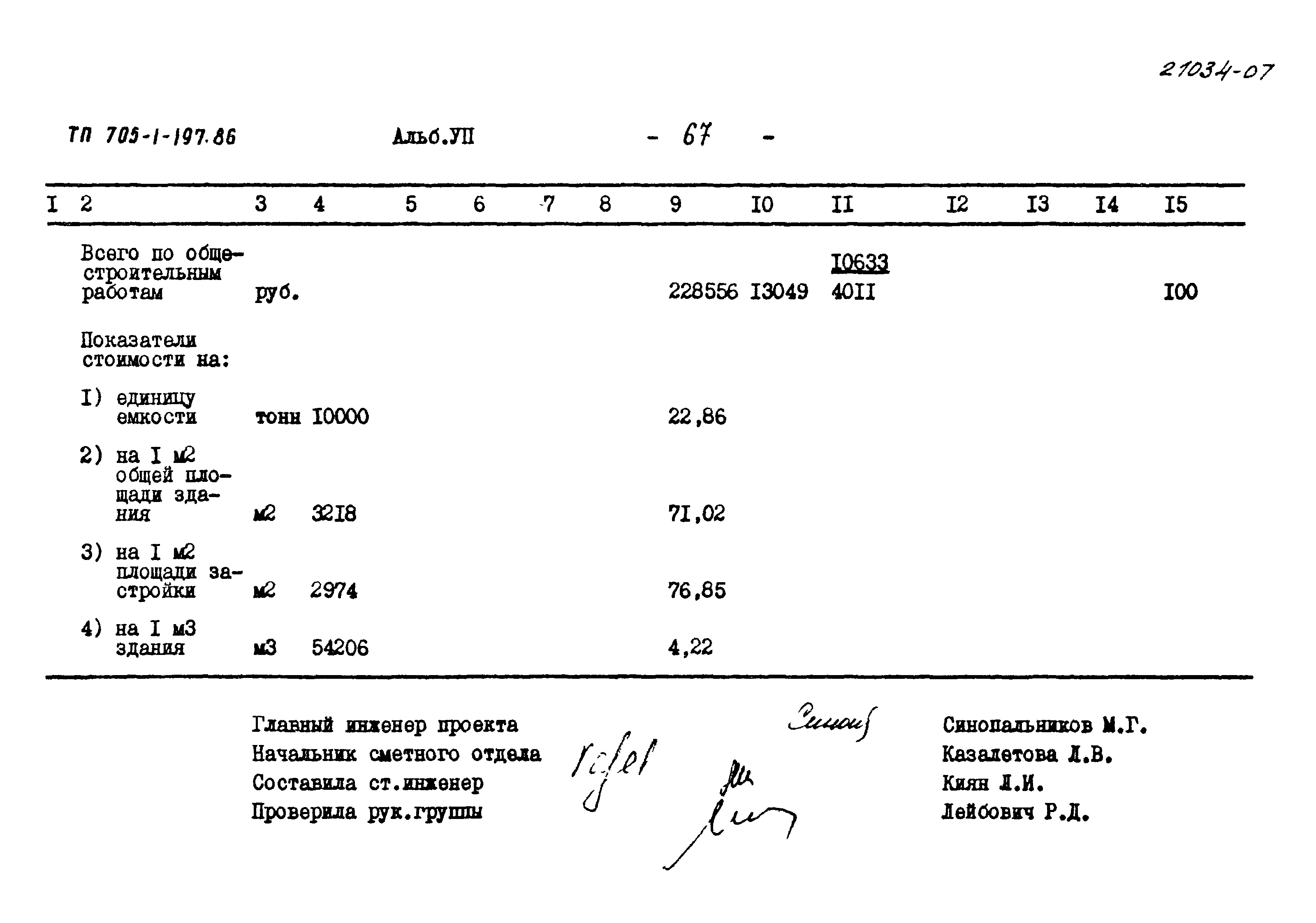 Типовой проект 705-1-197.86