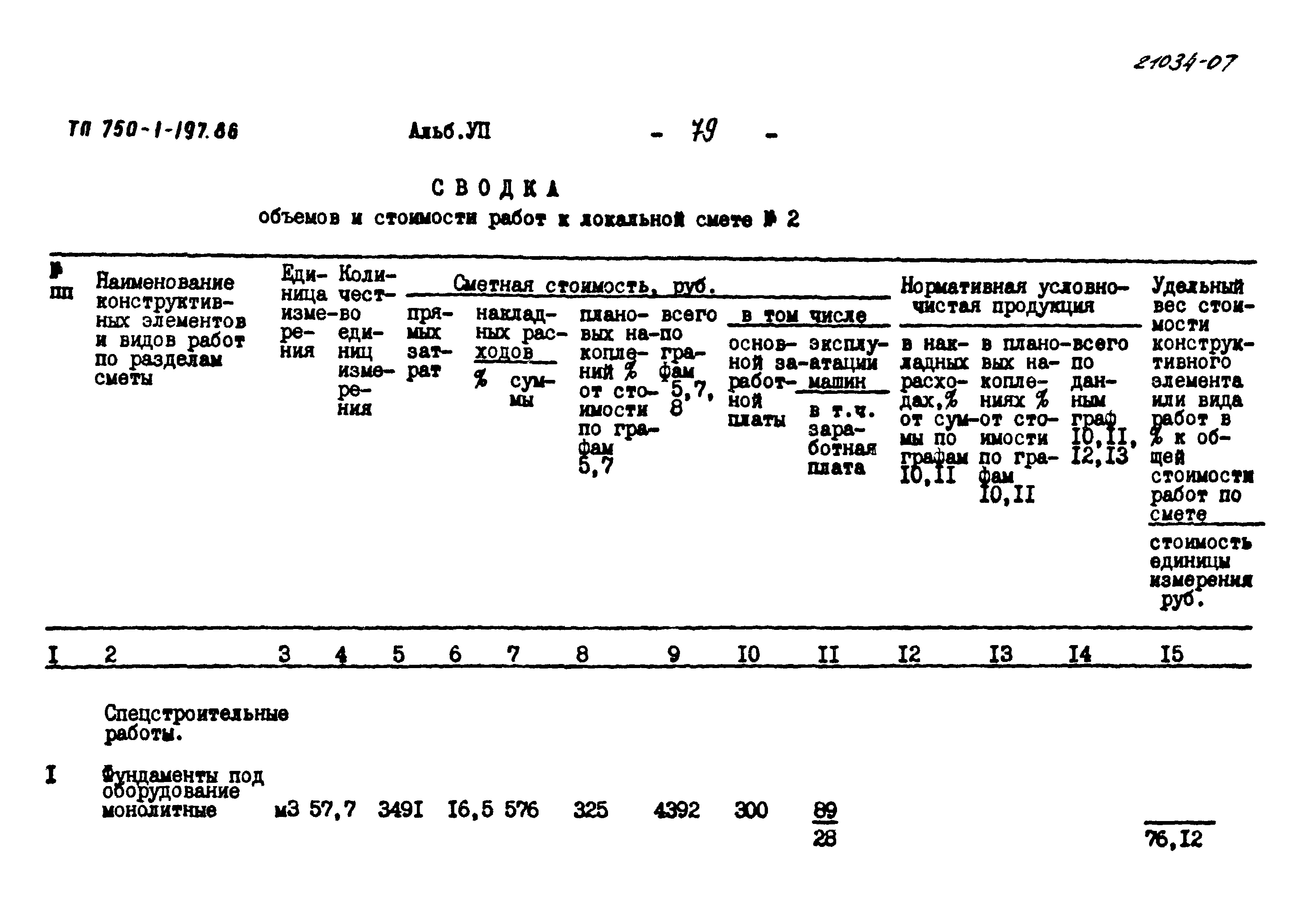 Типовой проект 705-1-197.86