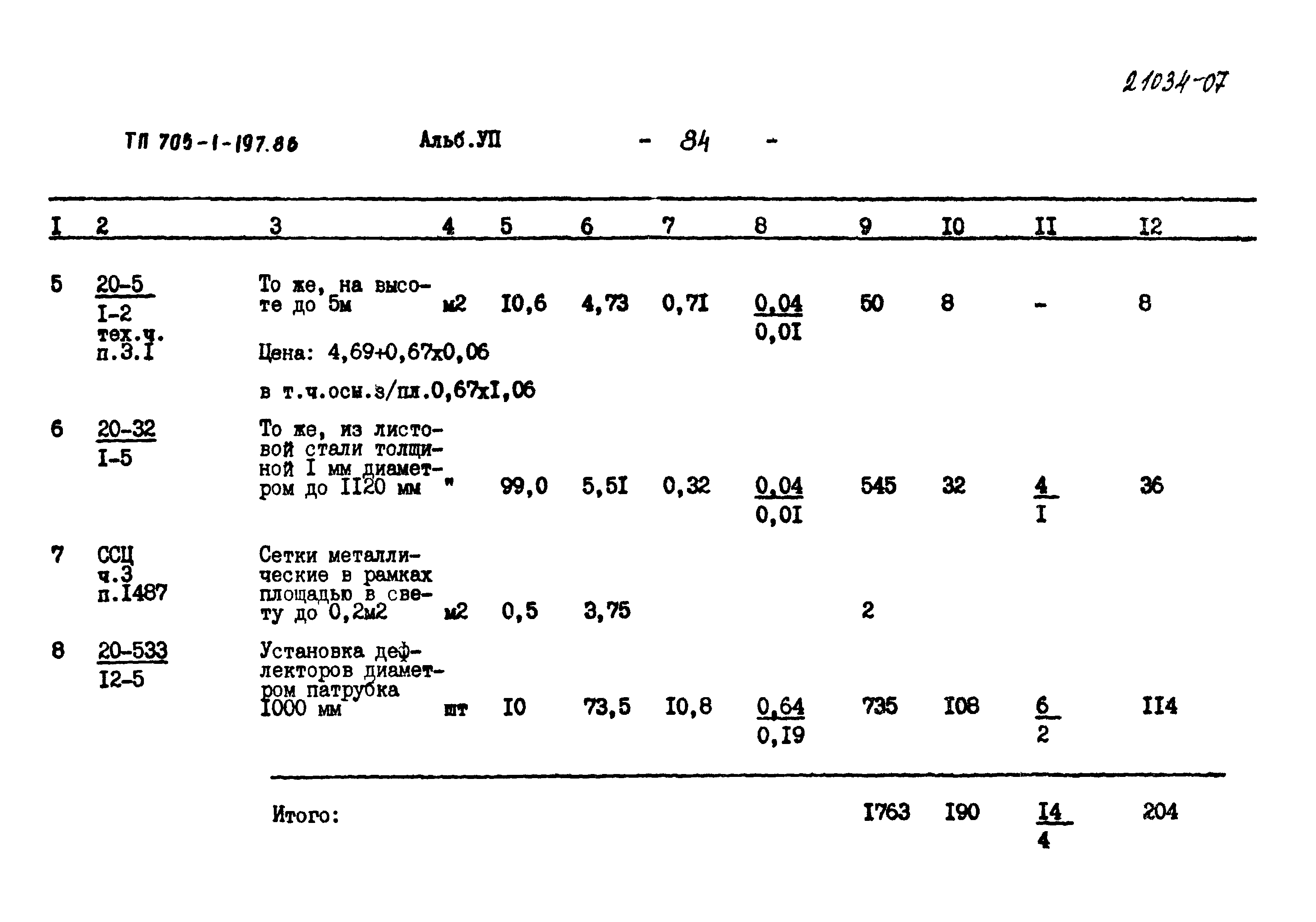 Типовой проект 705-1-197.86