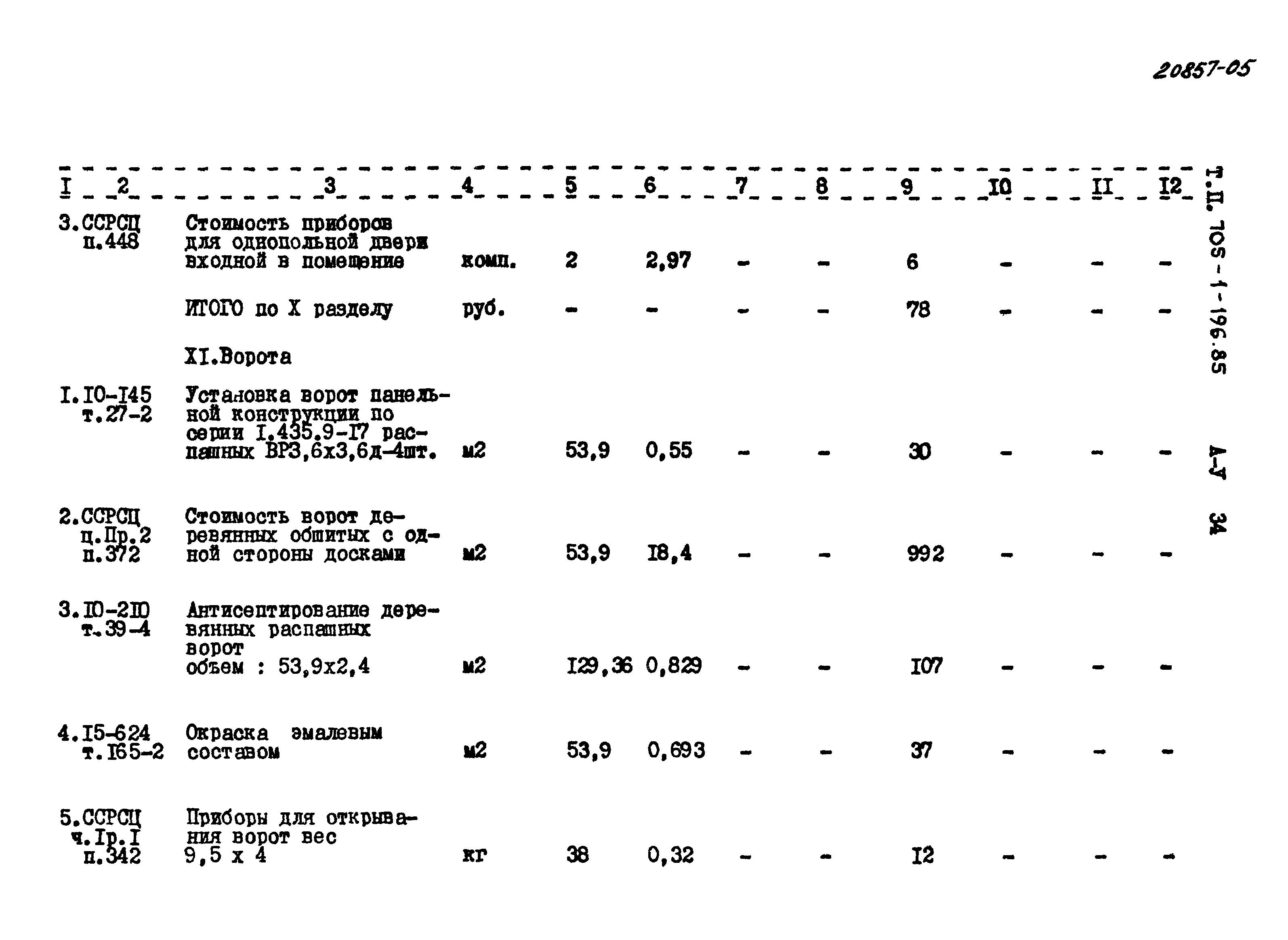 Типовой проект 705-1-196.85