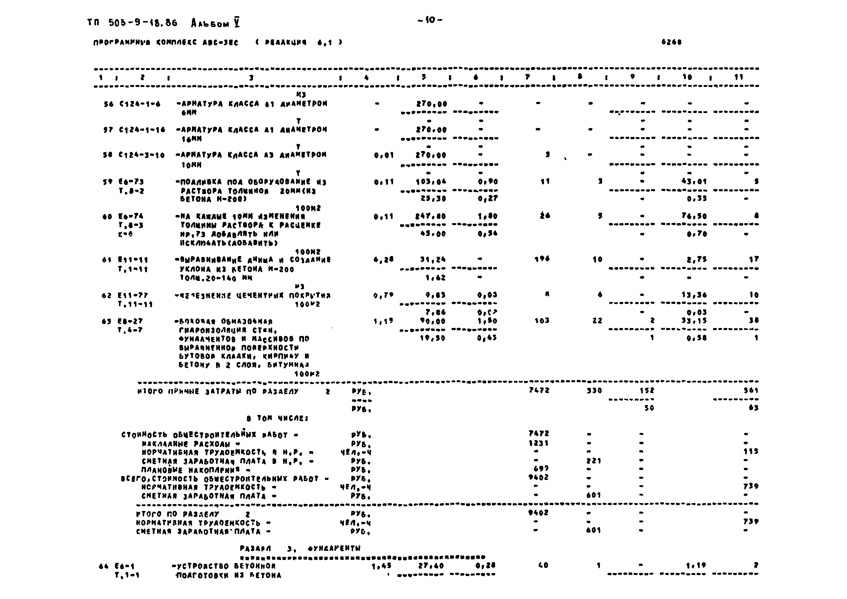 Типовой проект 503-9-18.86