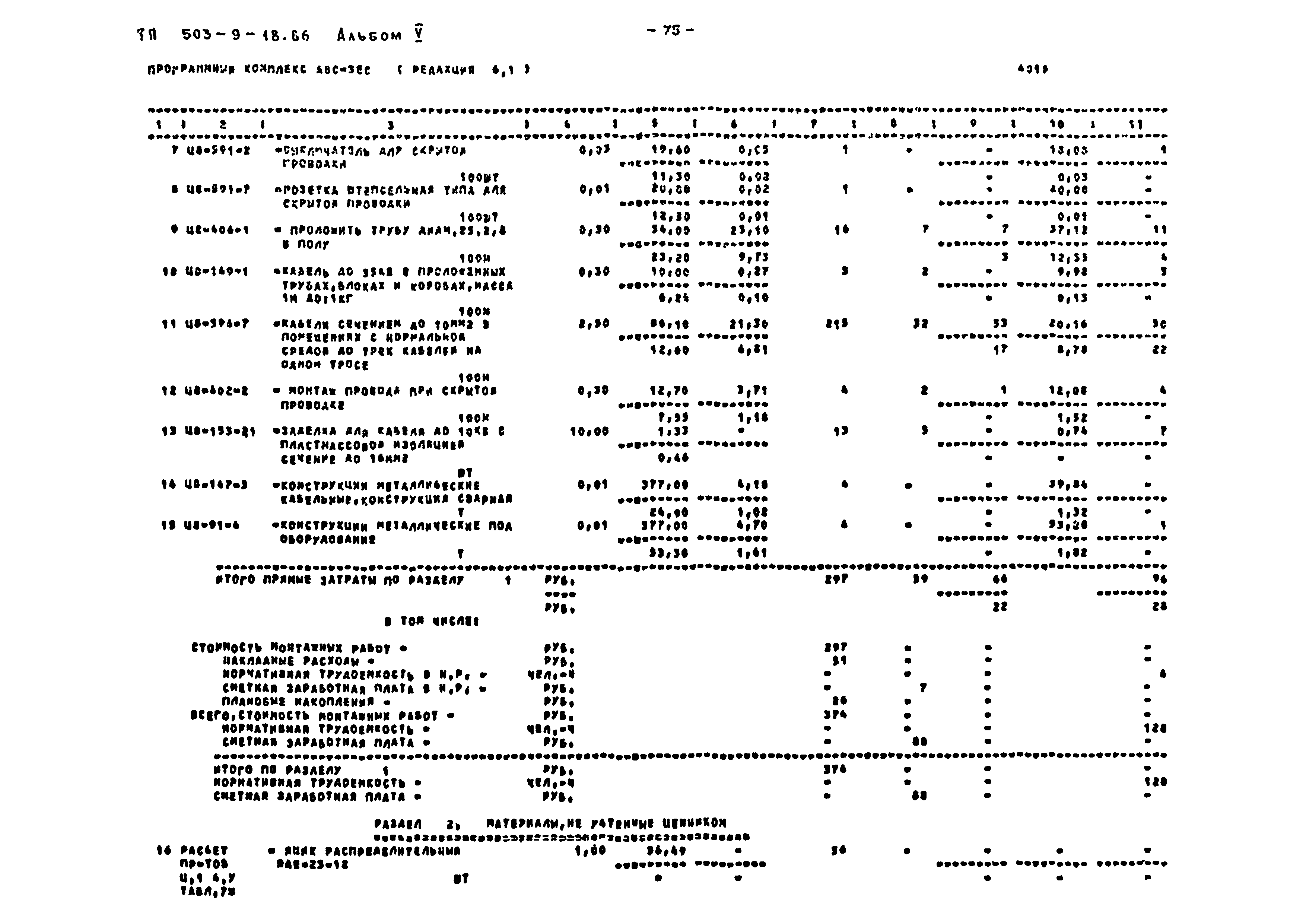 Типовой проект 503-9-18.86