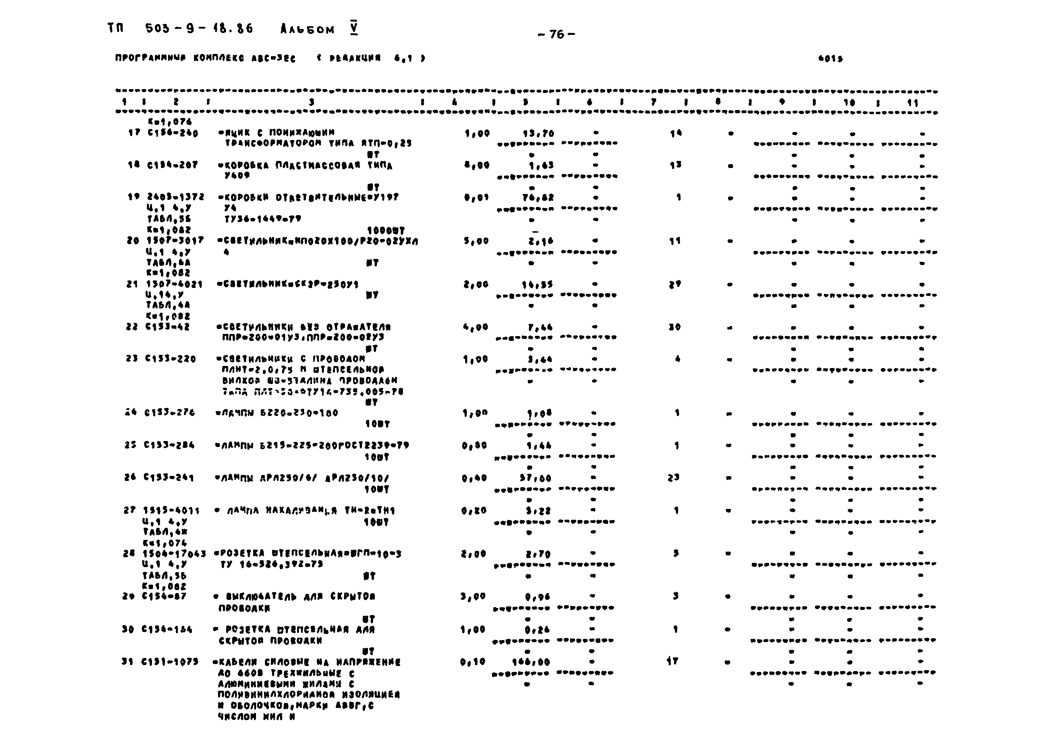 Типовой проект 503-9-18.86