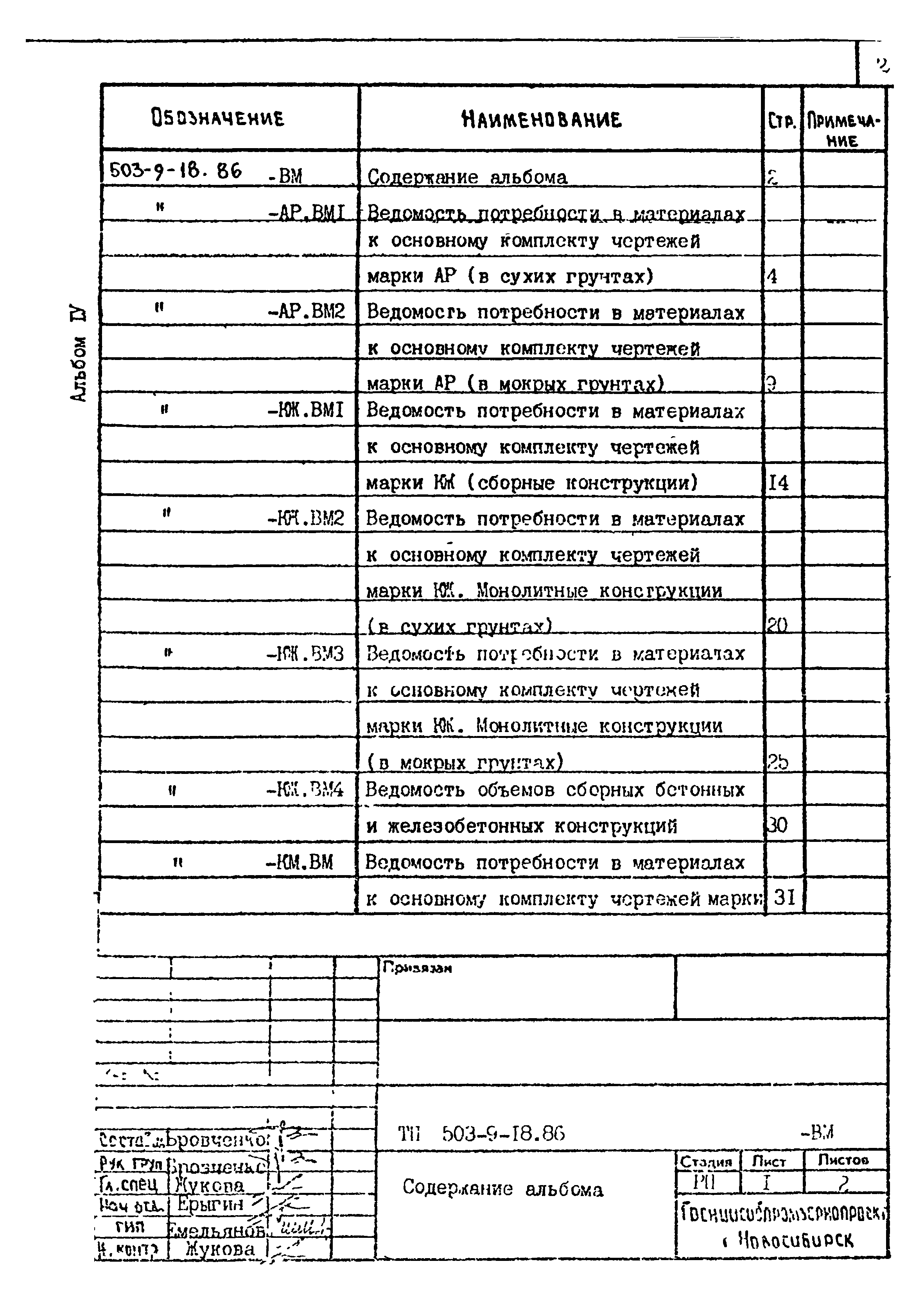 Типовой проект 503-9-18.86