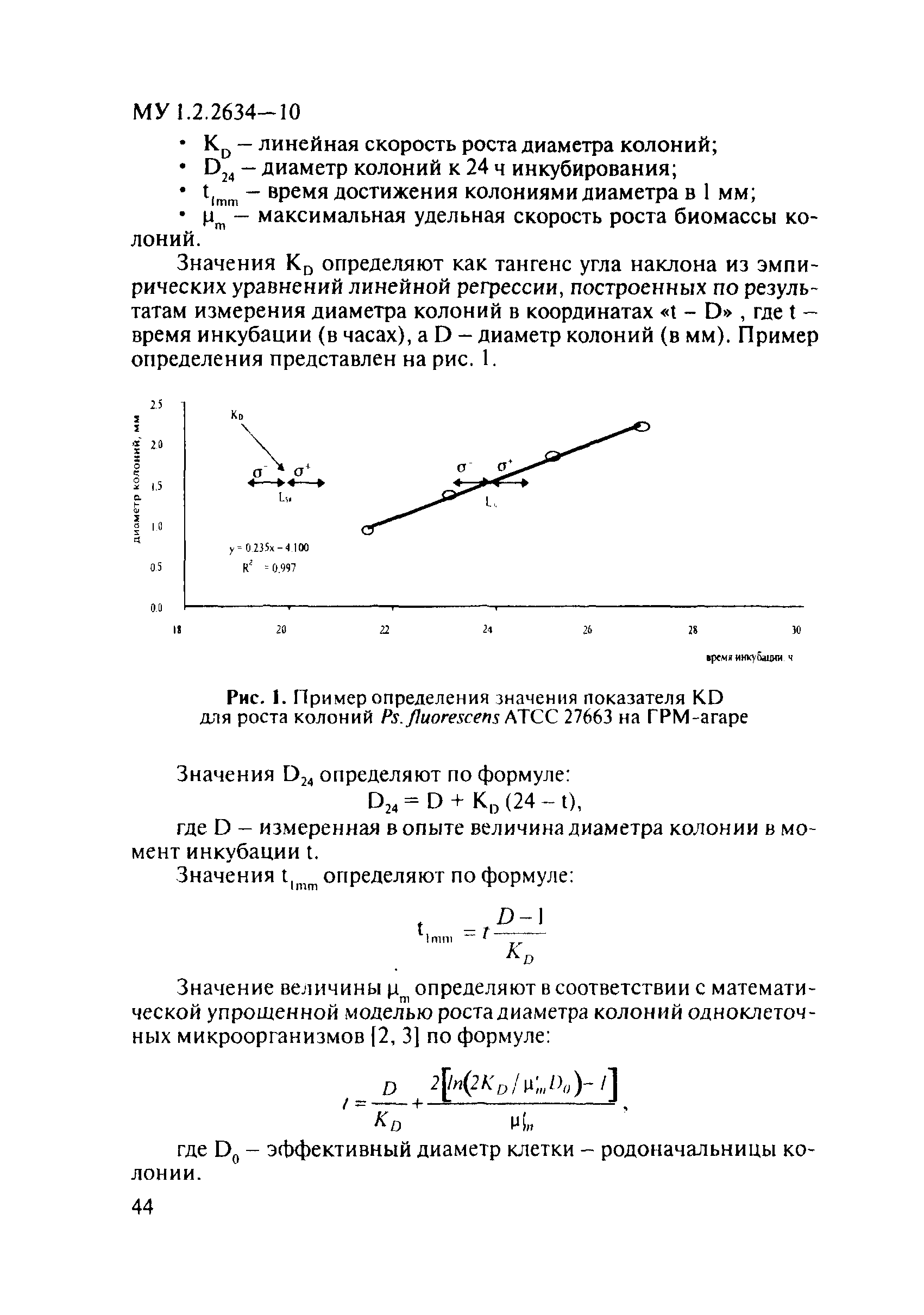 МУ 1.2.2634-10