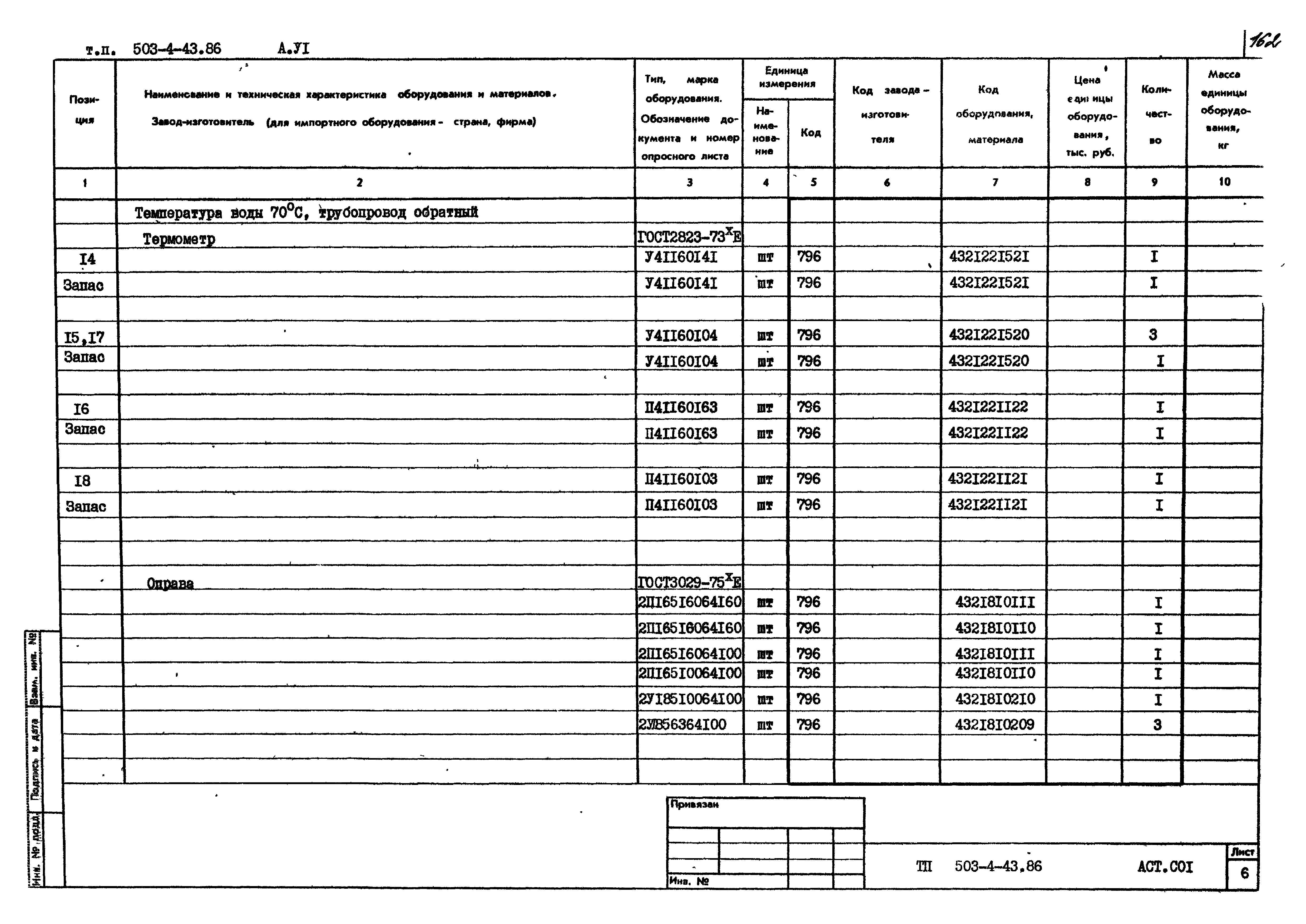Типовой проект 503-4-43.86