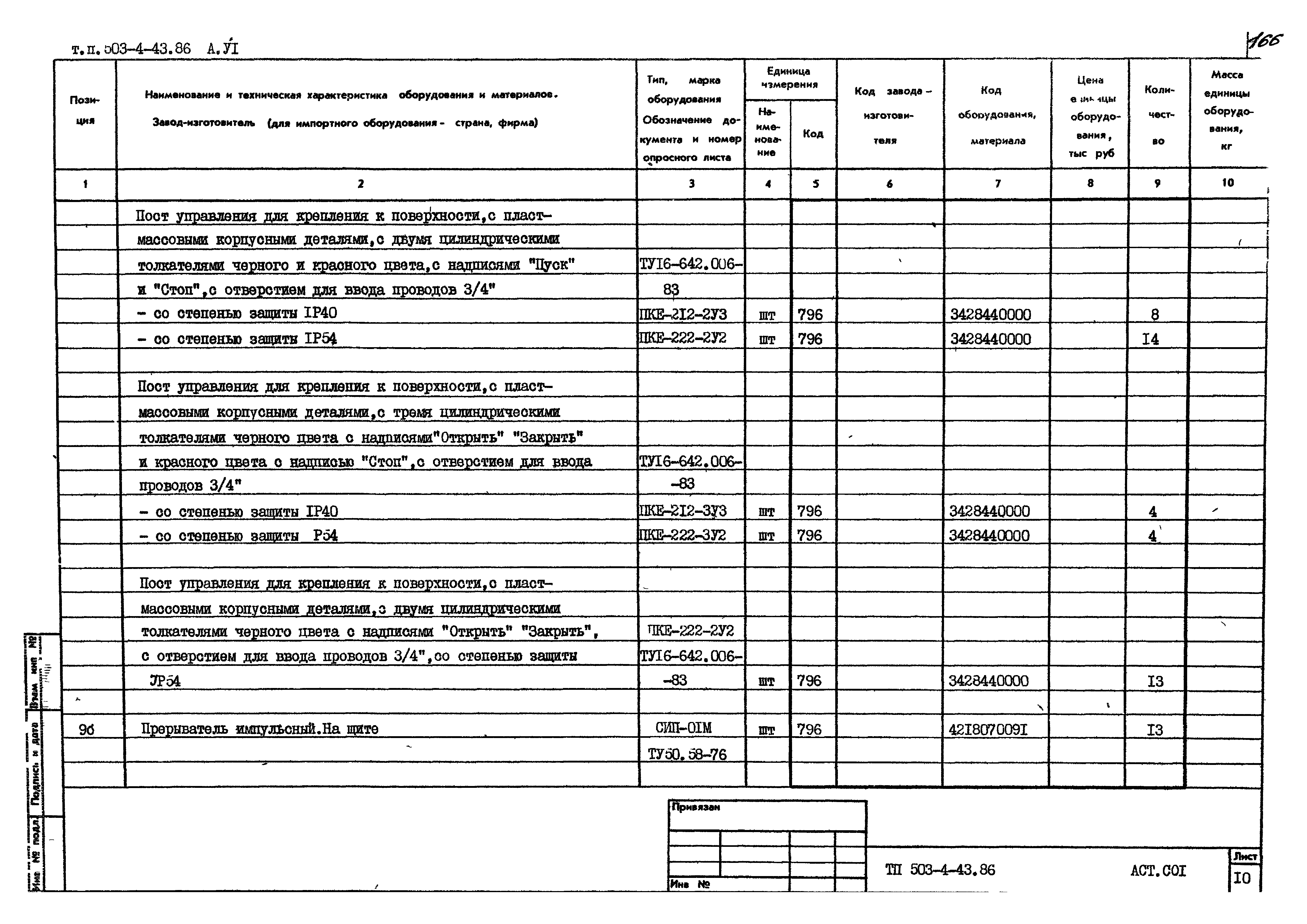 Типовой проект 503-4-43.86