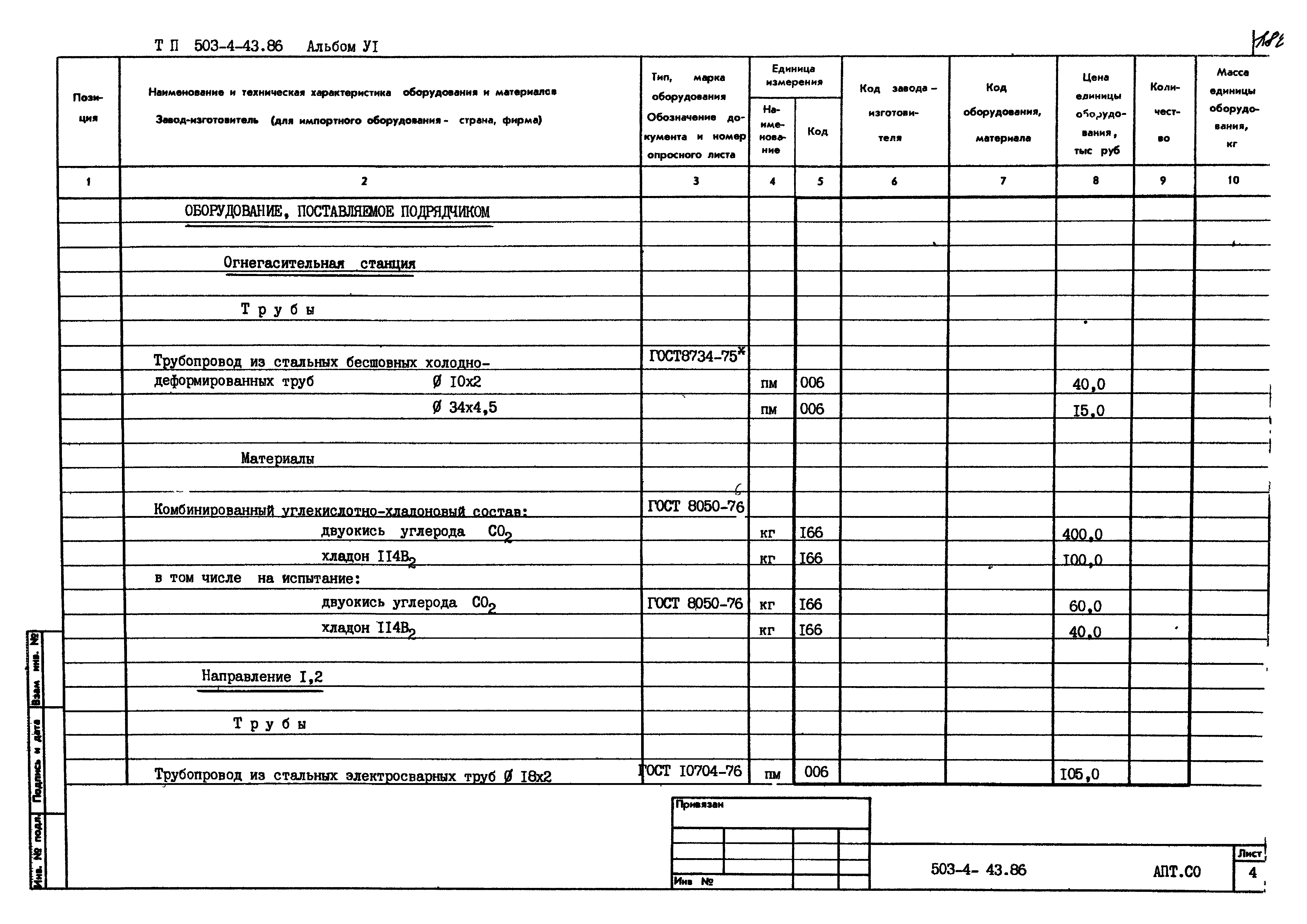 Типовой проект 503-4-43.86
