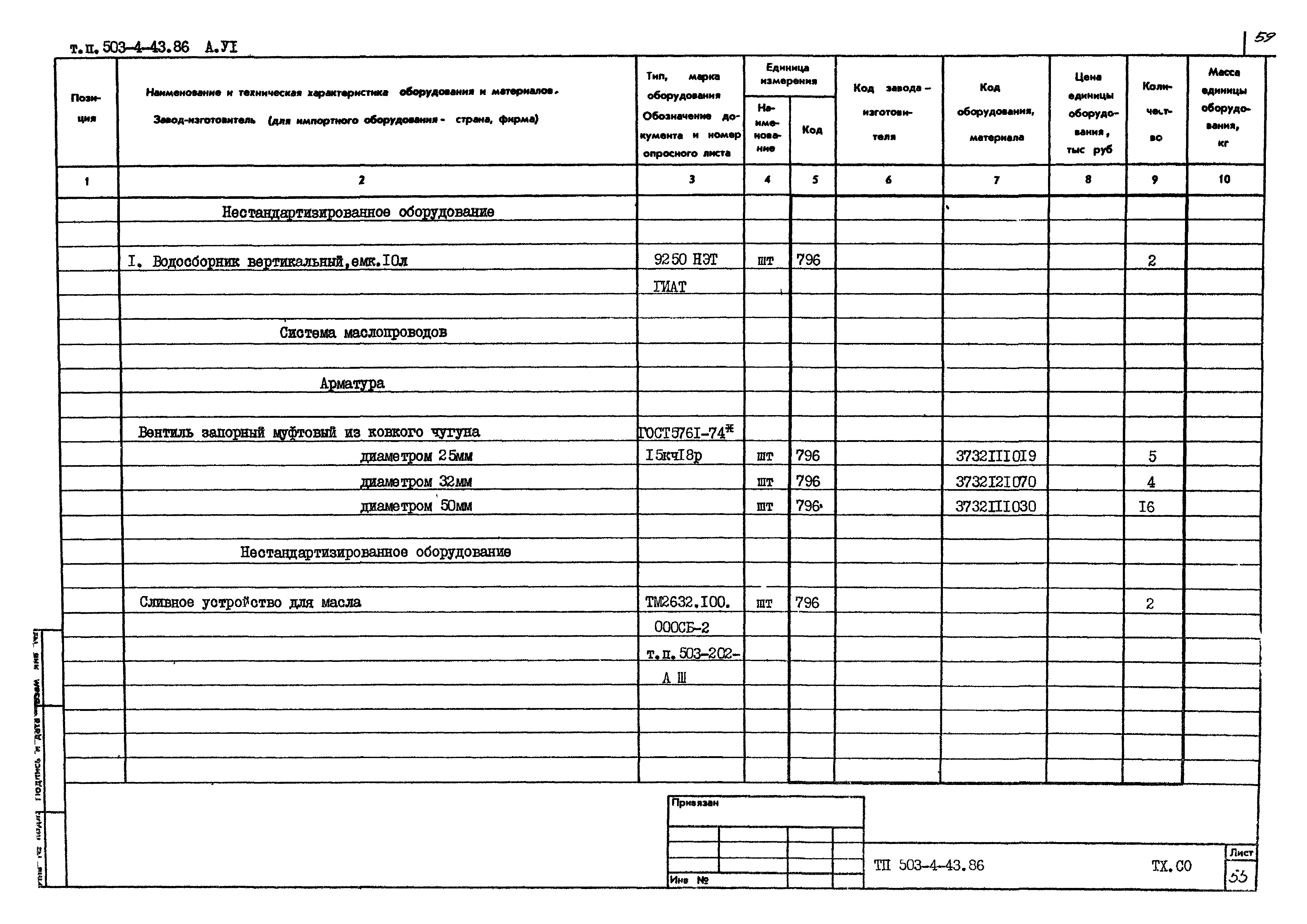 Типовой проект 503-4-43.86