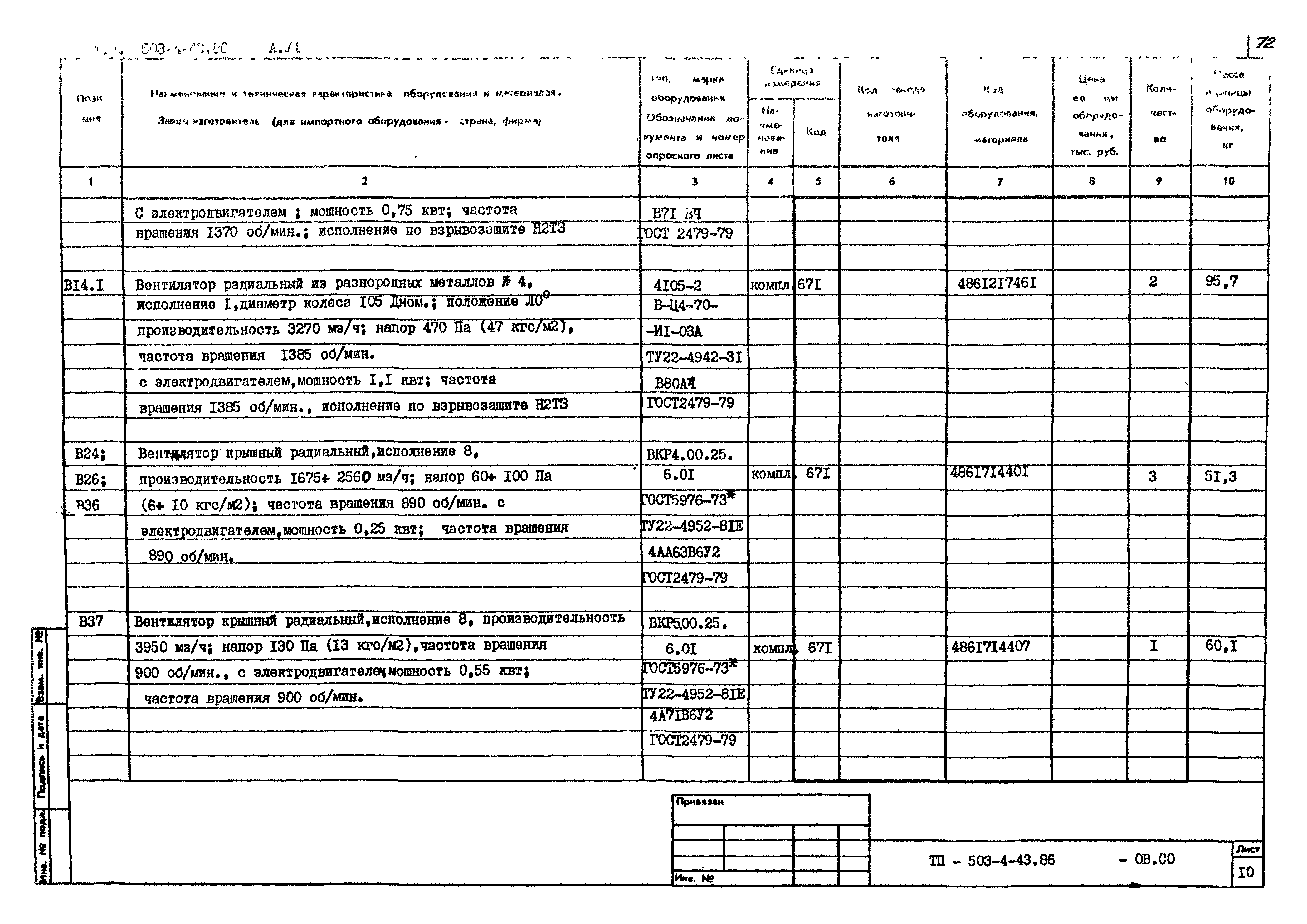 Типовой проект 503-4-43.86