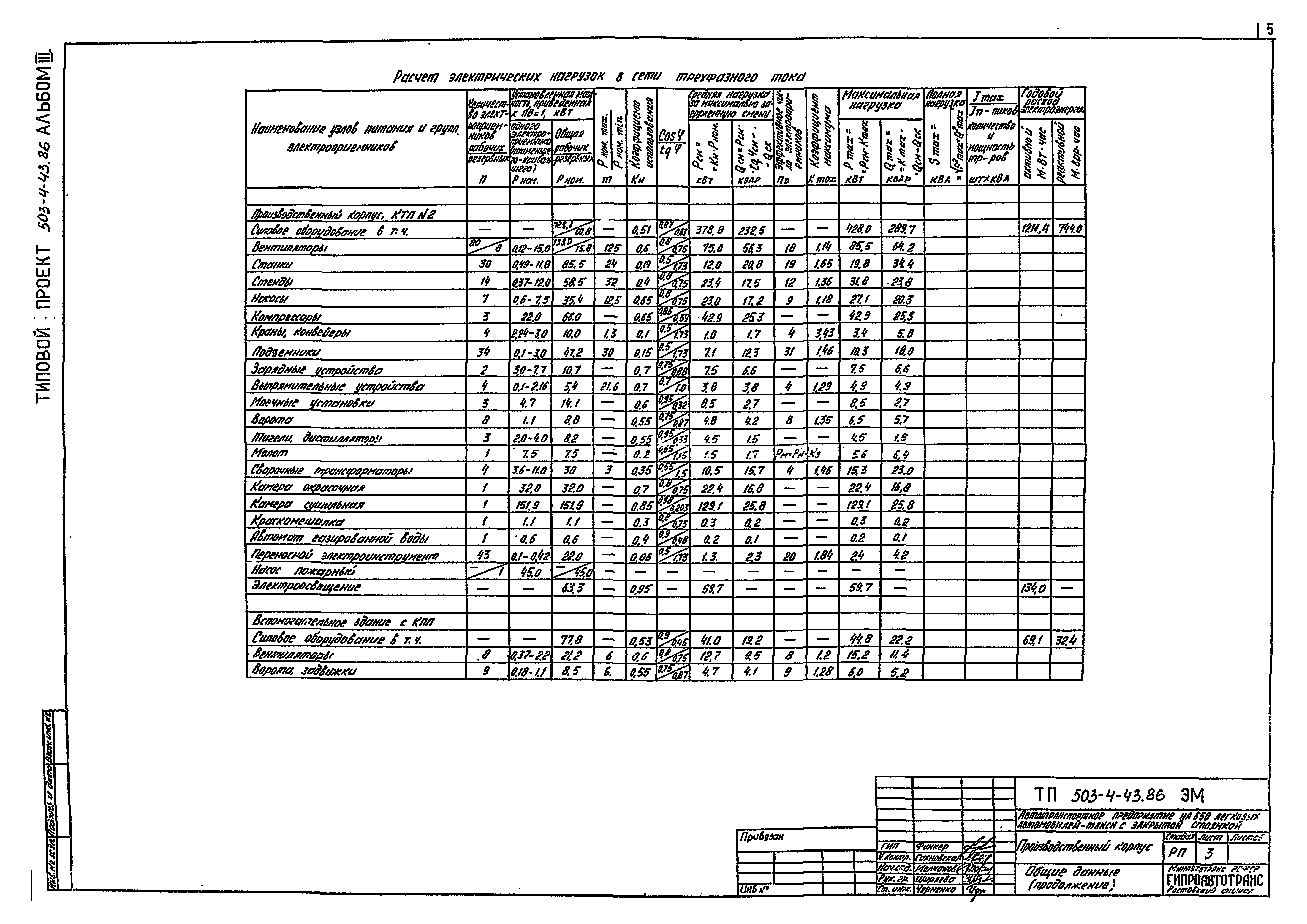 Типовой проект 503-4-43.86