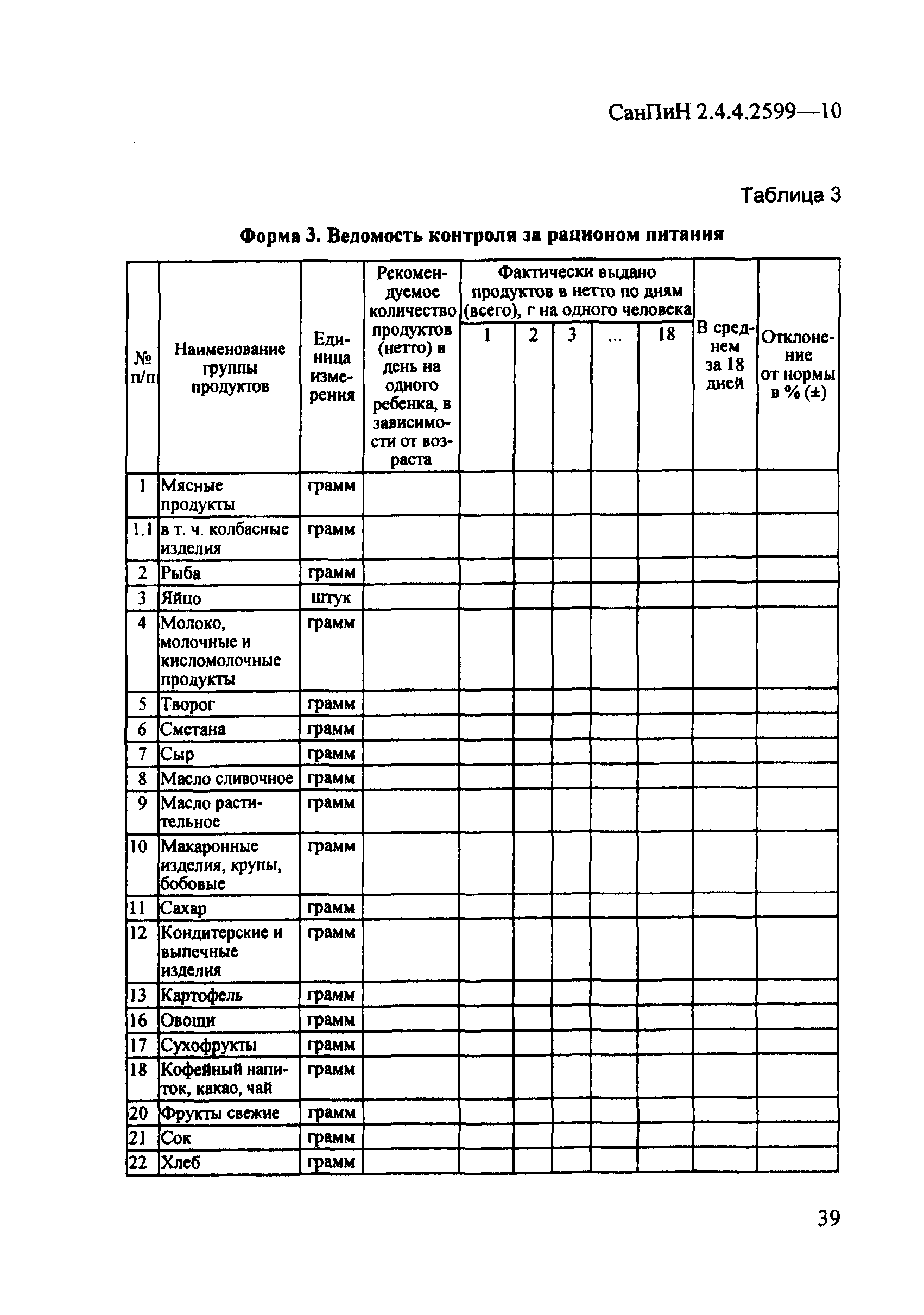 СанПиН 2.4.4.2599-10