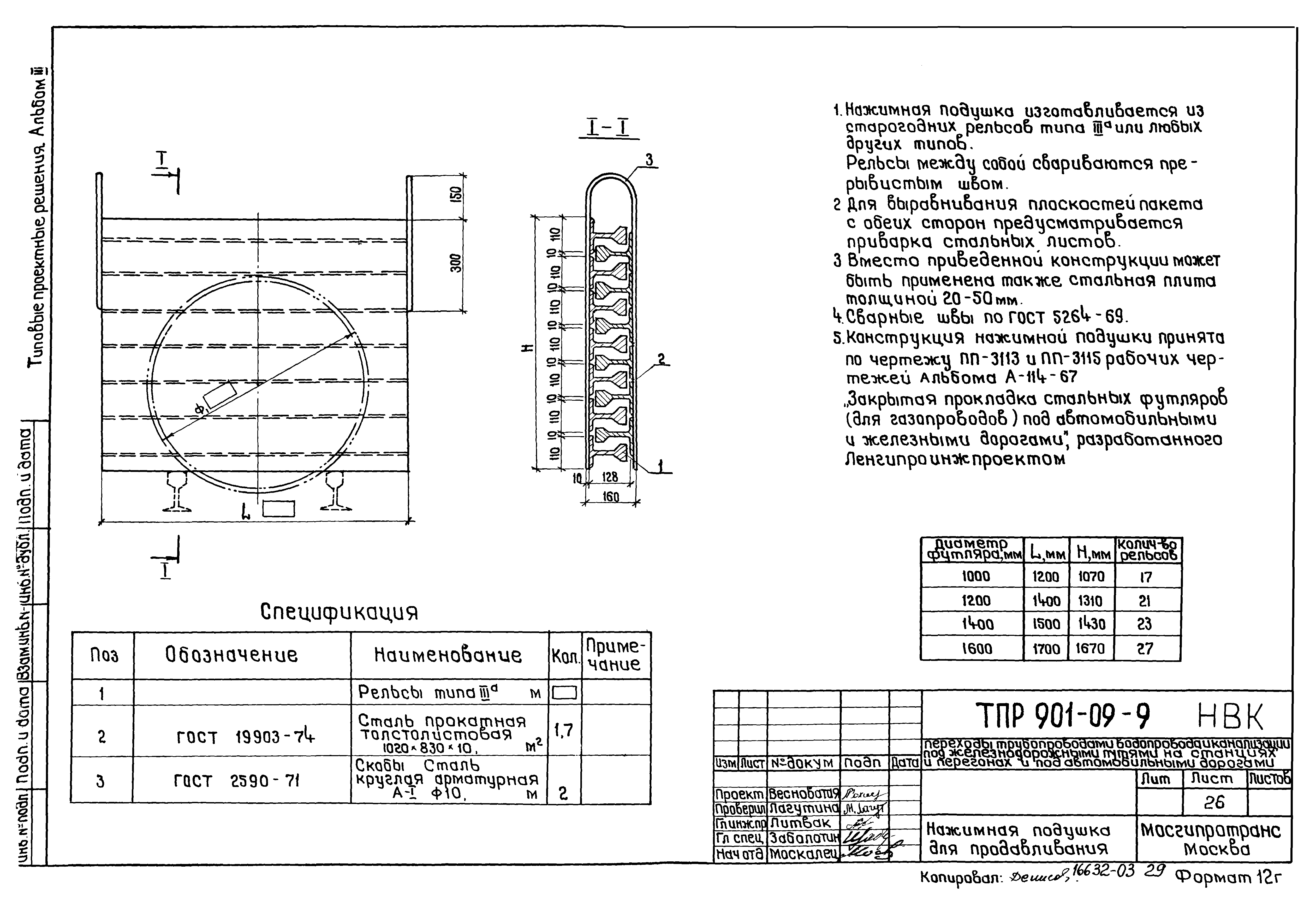 Типовые проектные решения 901-09-9