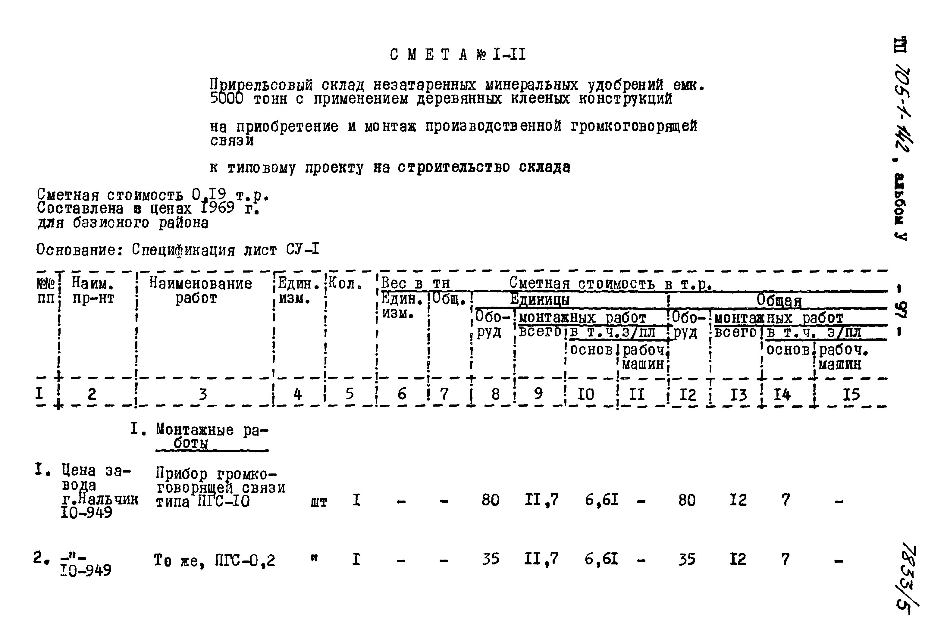 Типовой проект 705-1-142