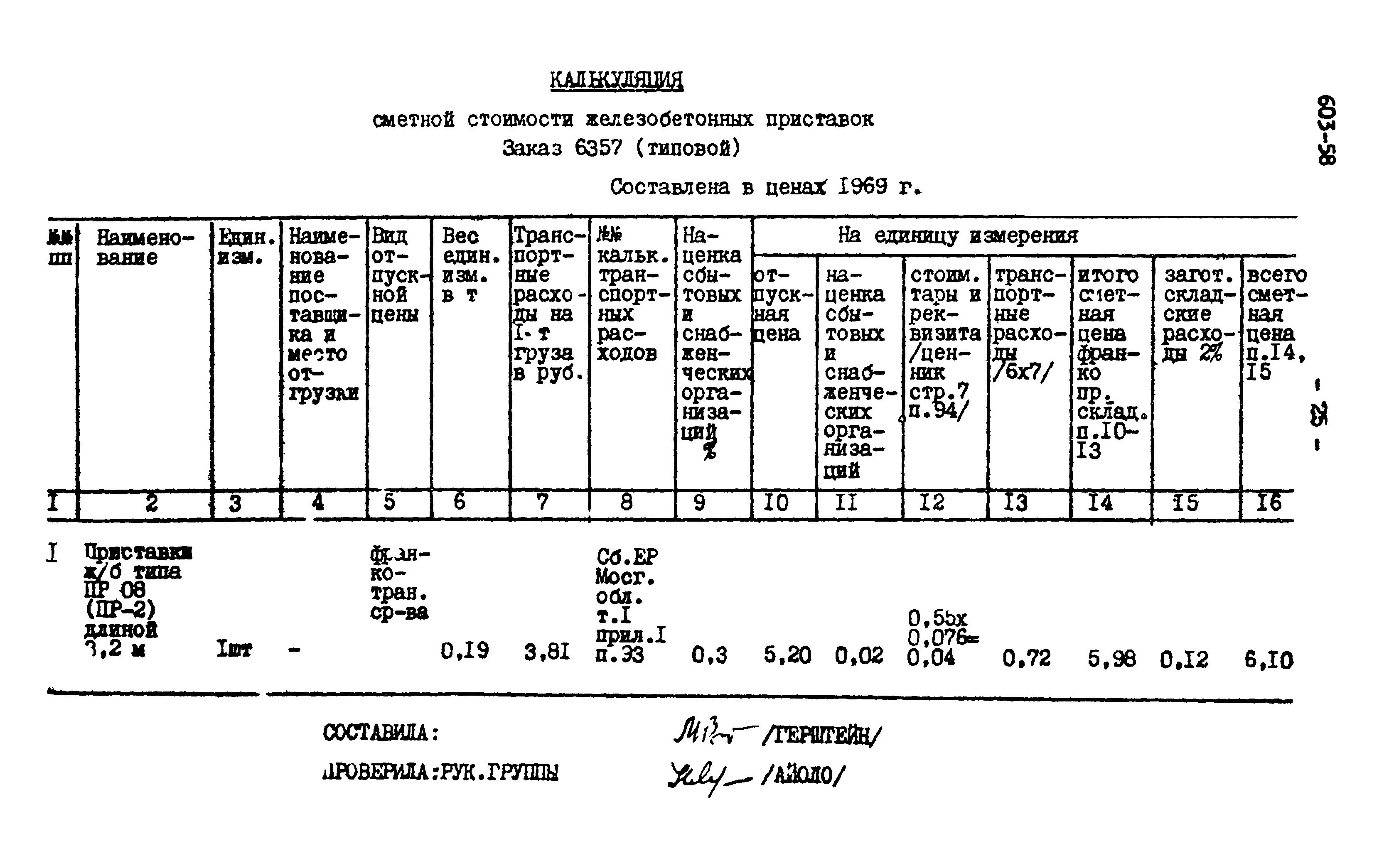 Типовой проект 603-58