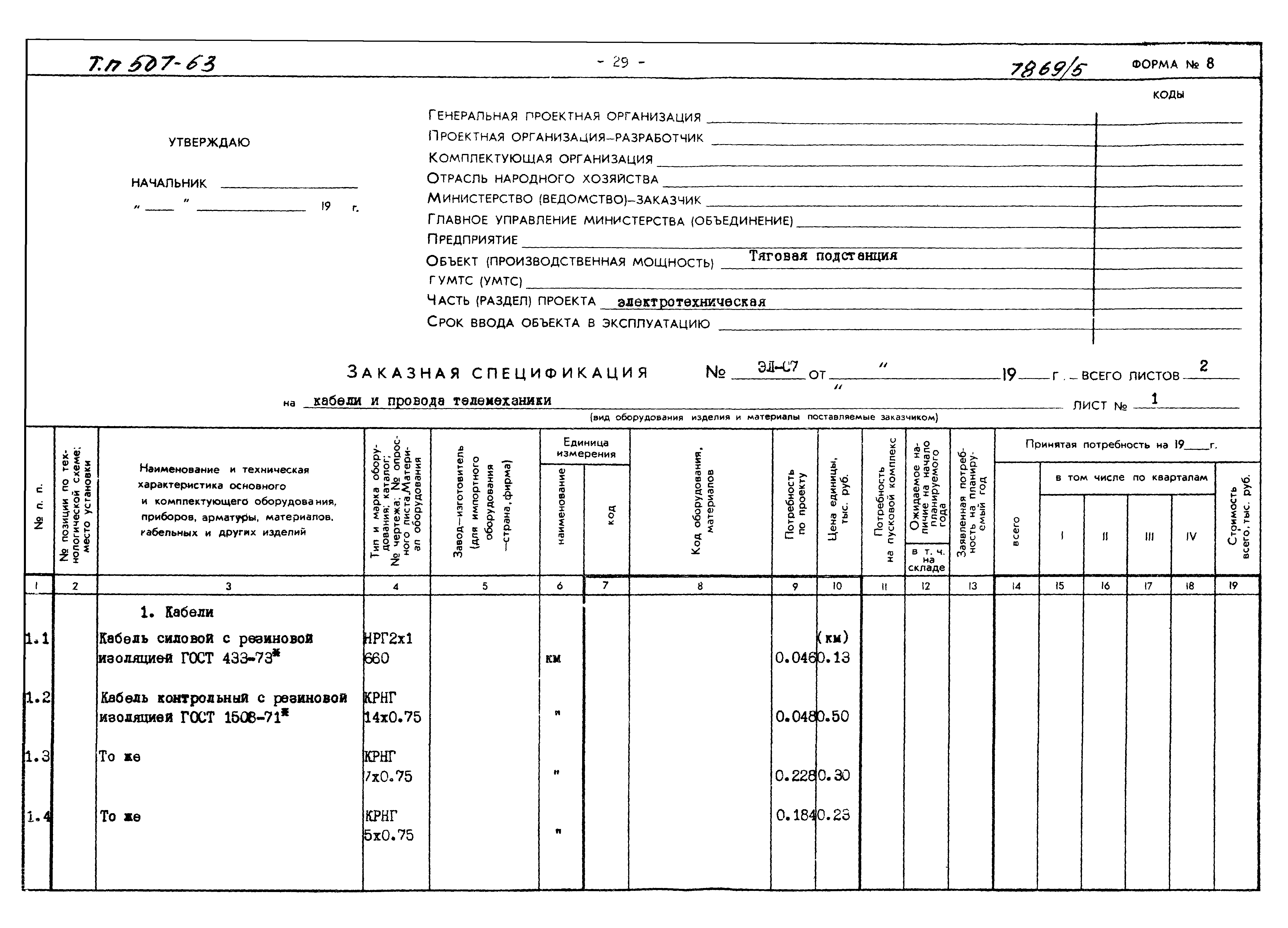 Типовой проект 507-63