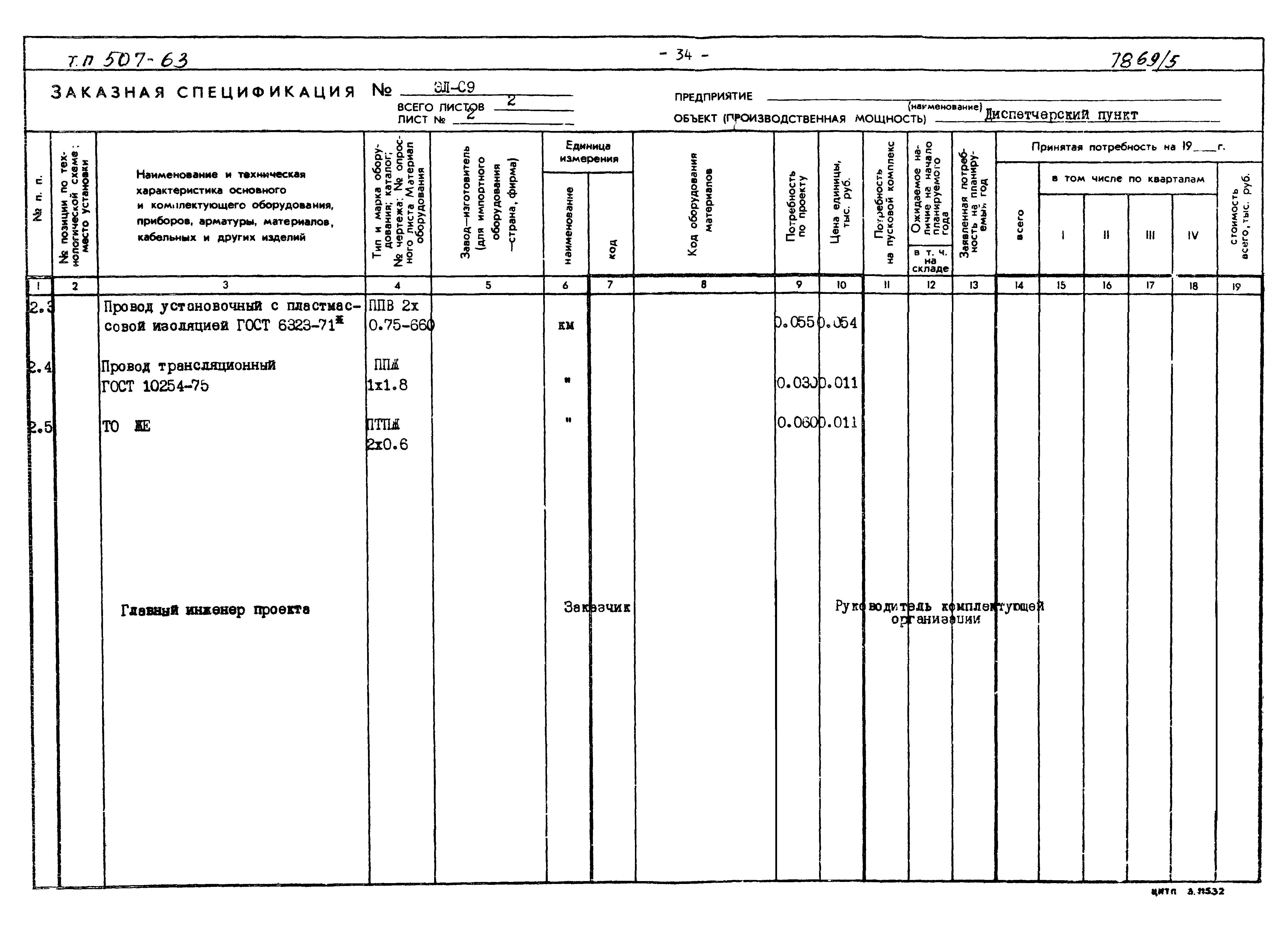 Типовой проект 507-63