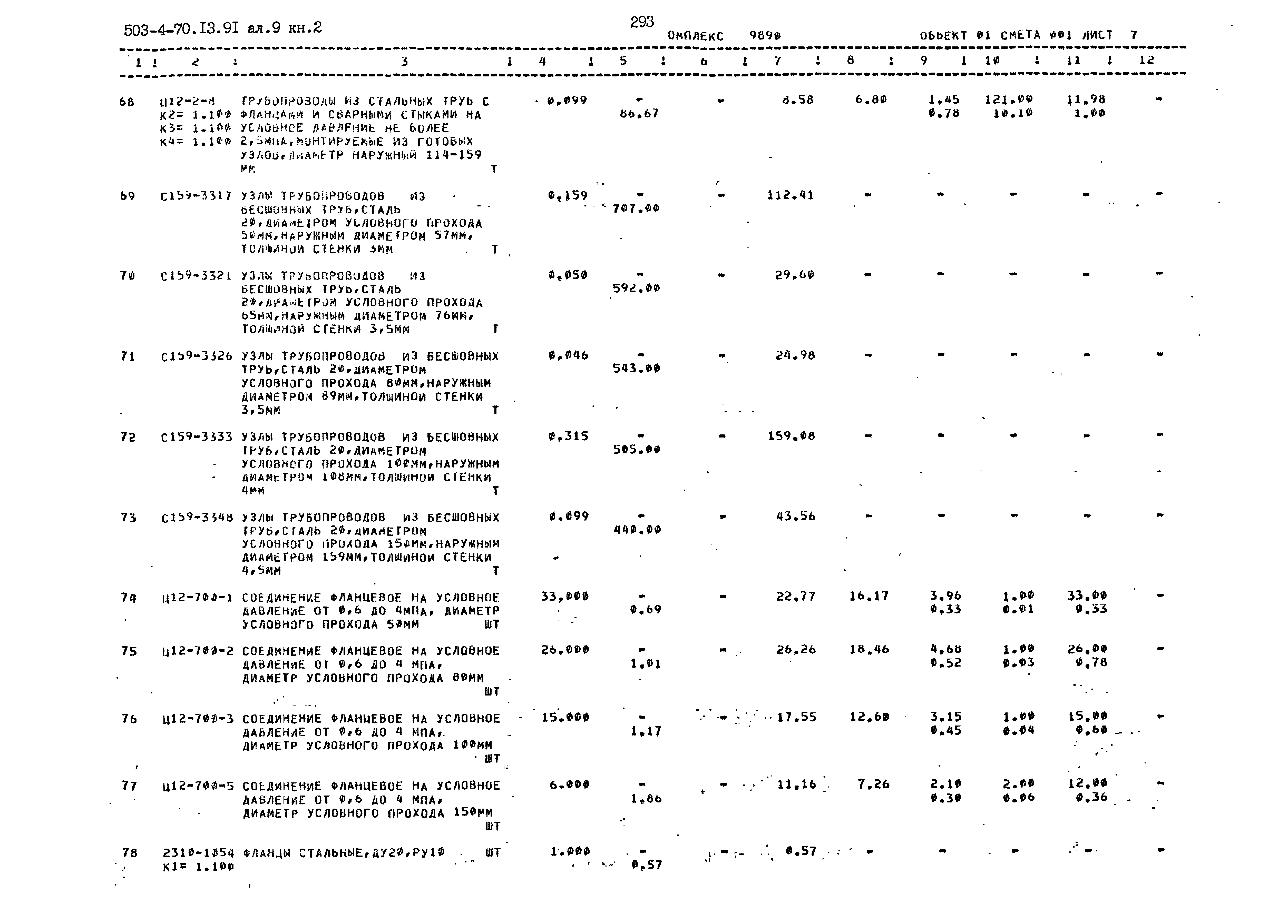 Типовой проект 503-4-70.13.91