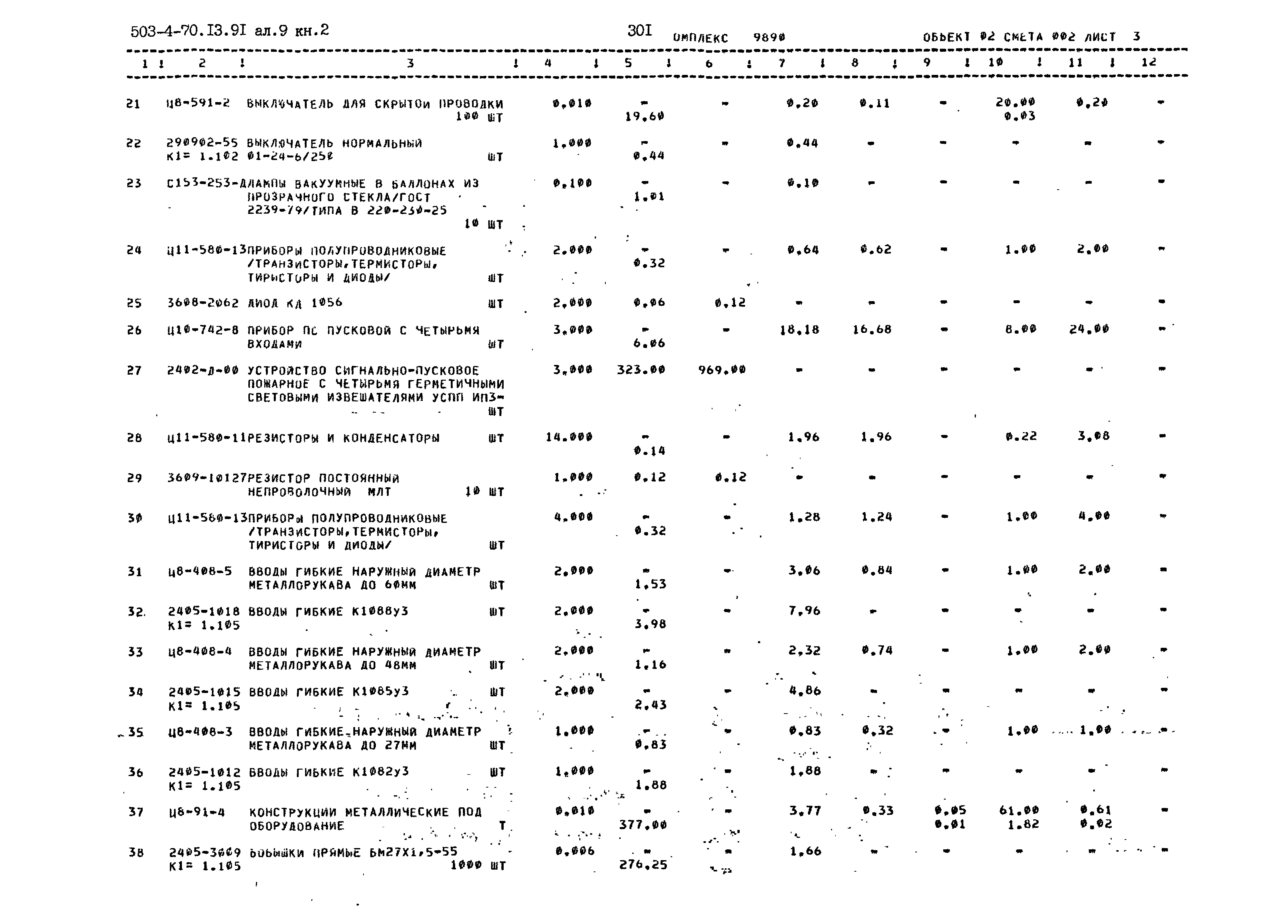 Типовой проект 503-4-70.13.91