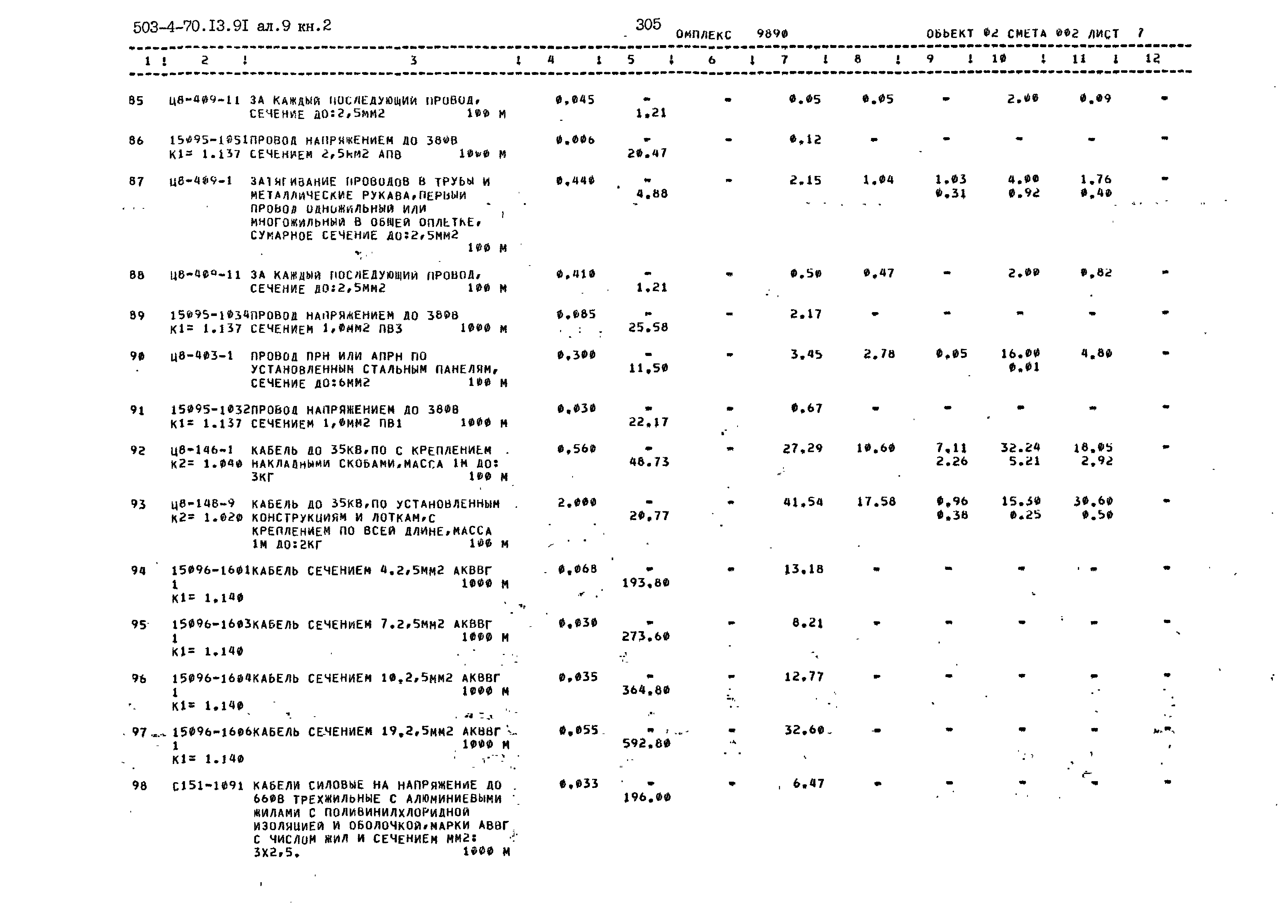 Типовой проект 503-4-70.13.91