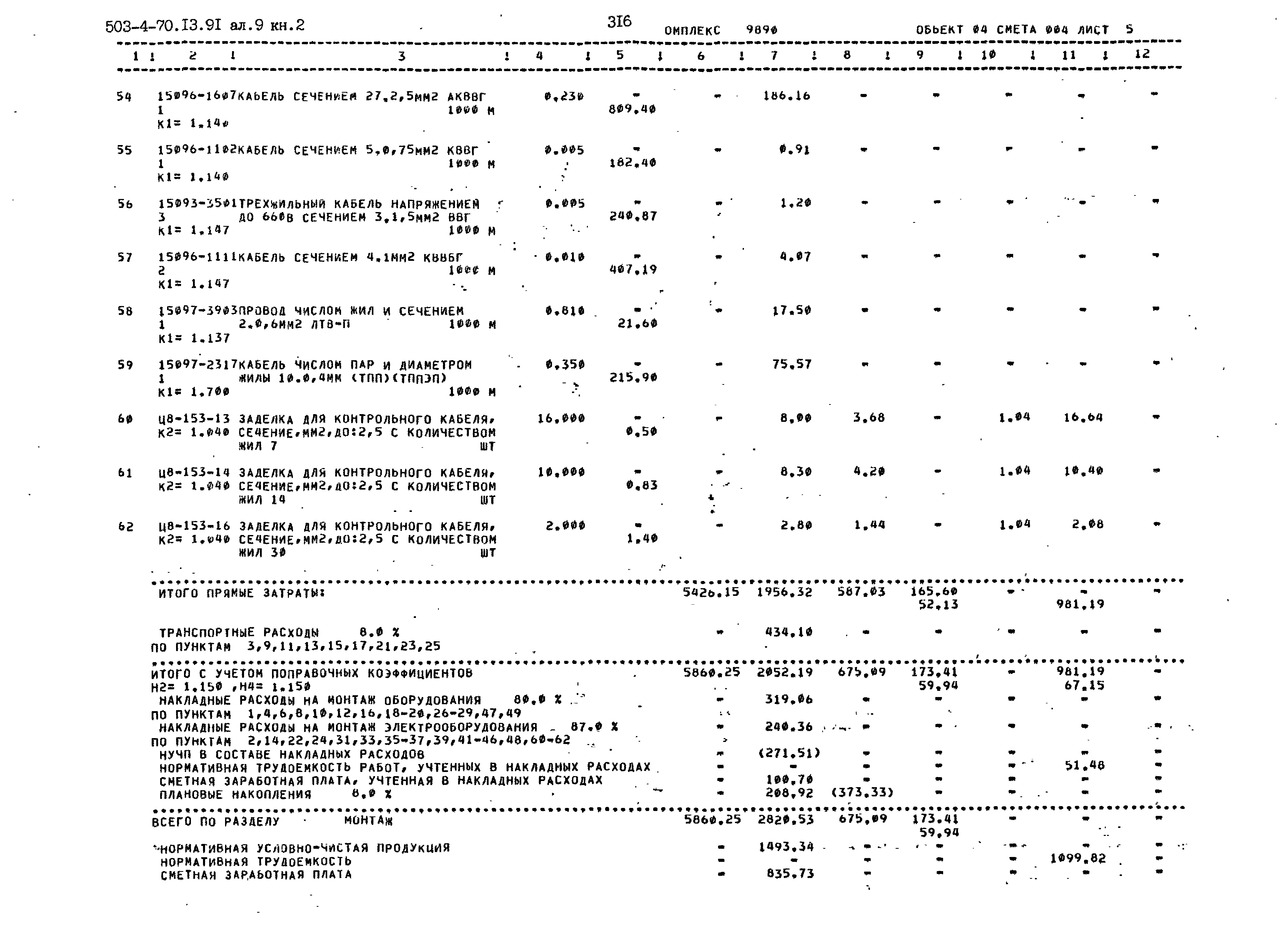 Типовой проект 503-4-70.13.91