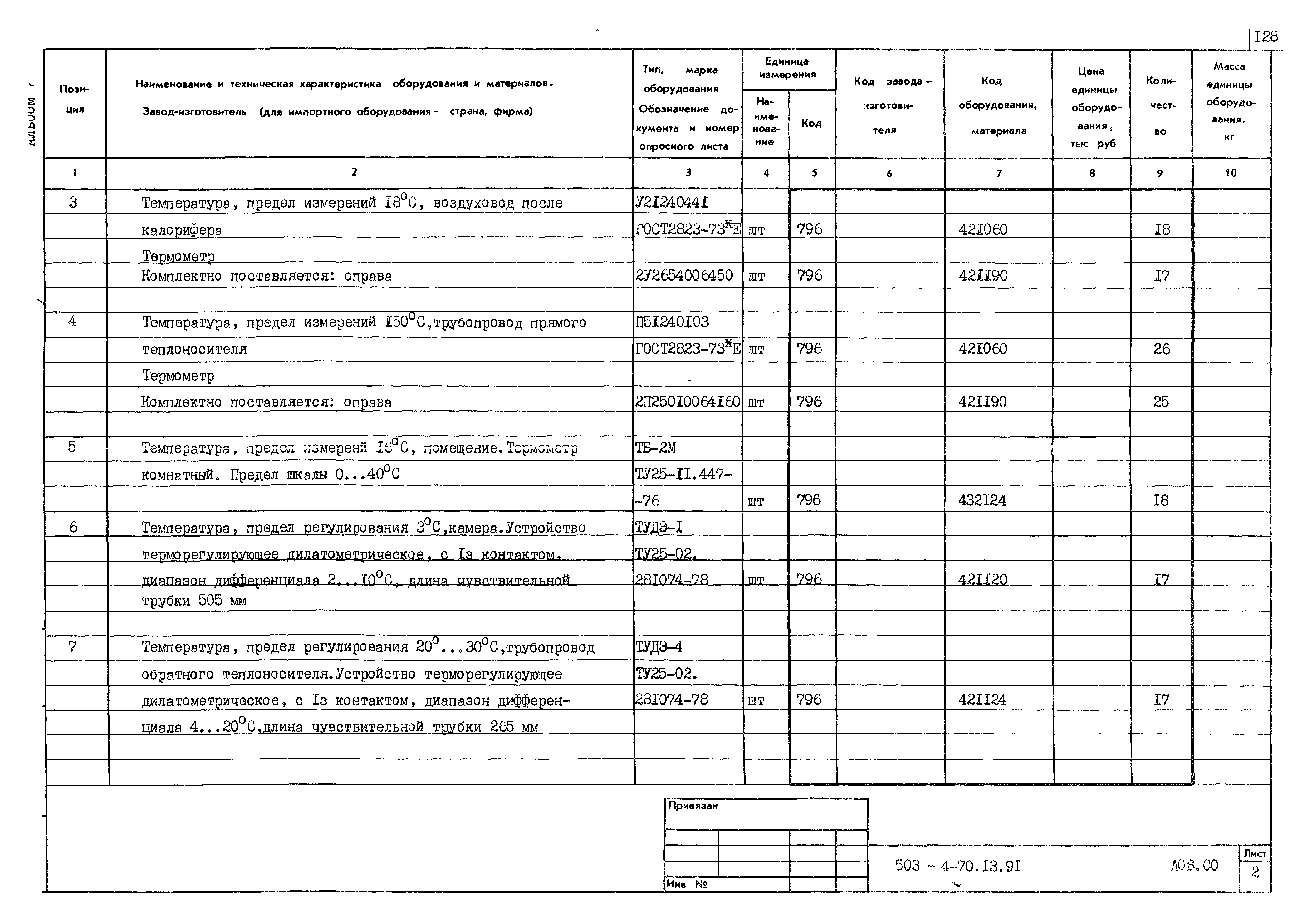 Типовой проект 503-4-70.13.91