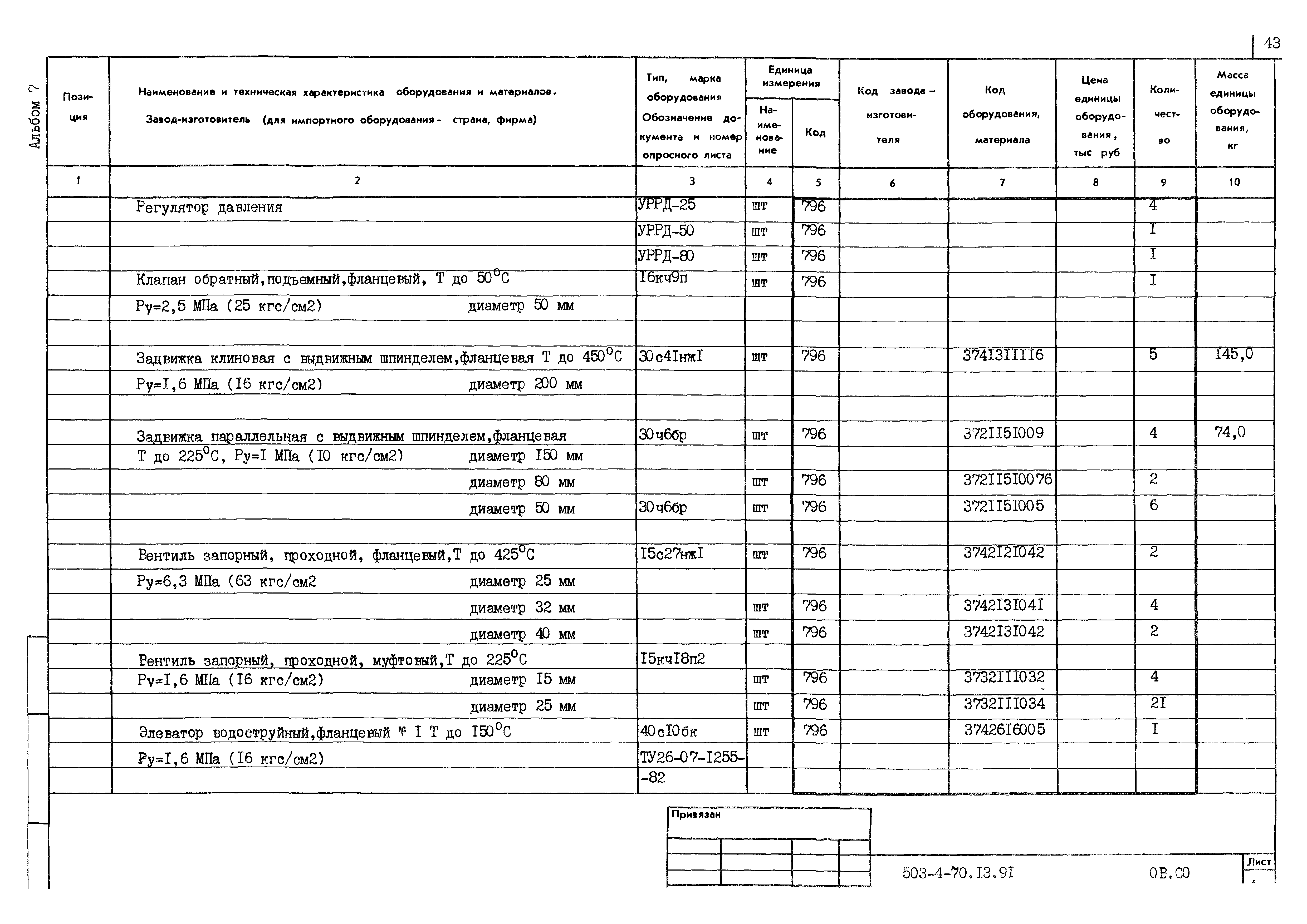 Типовой проект 503-4-70.13.91