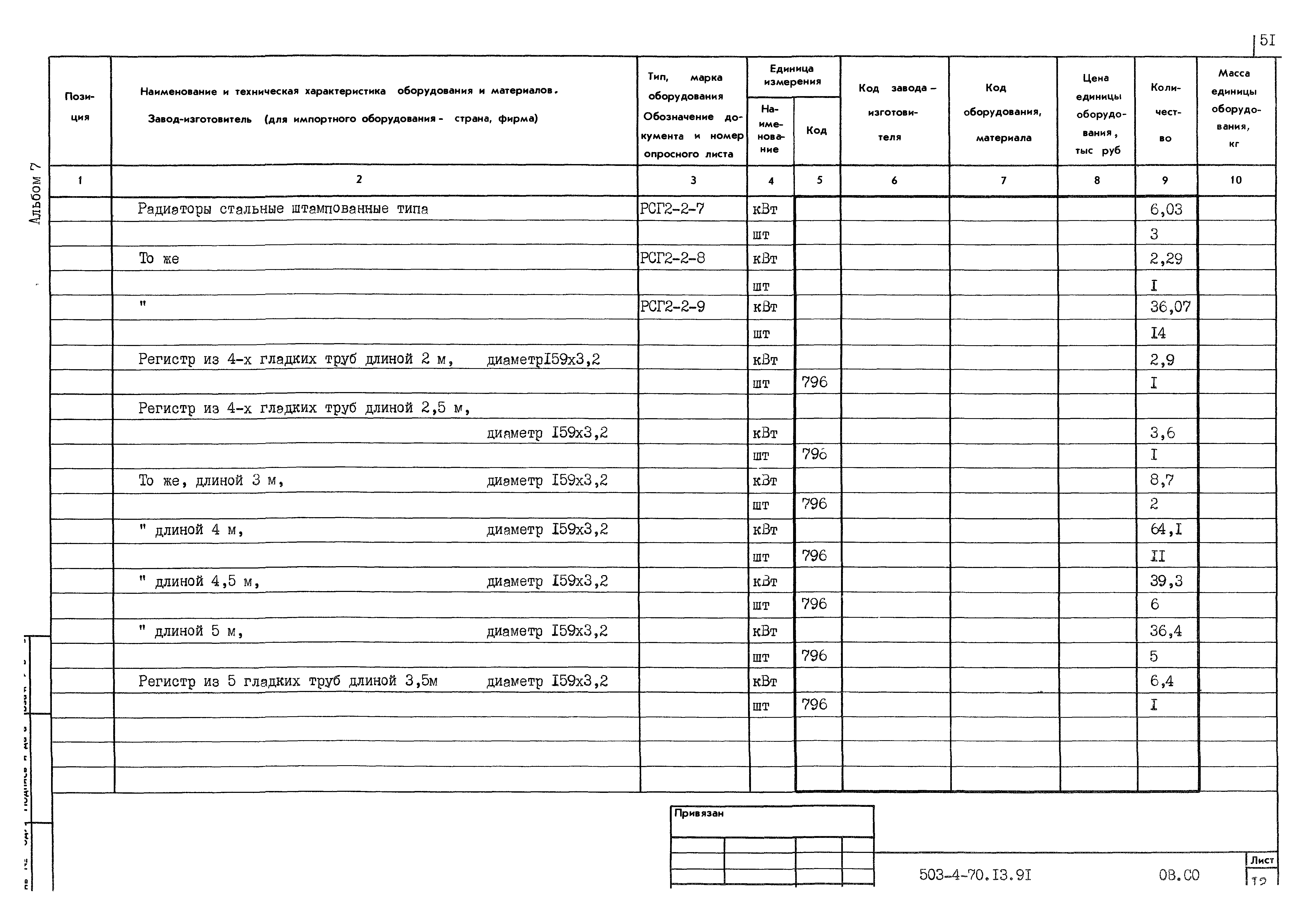 Типовой проект 503-4-70.13.91