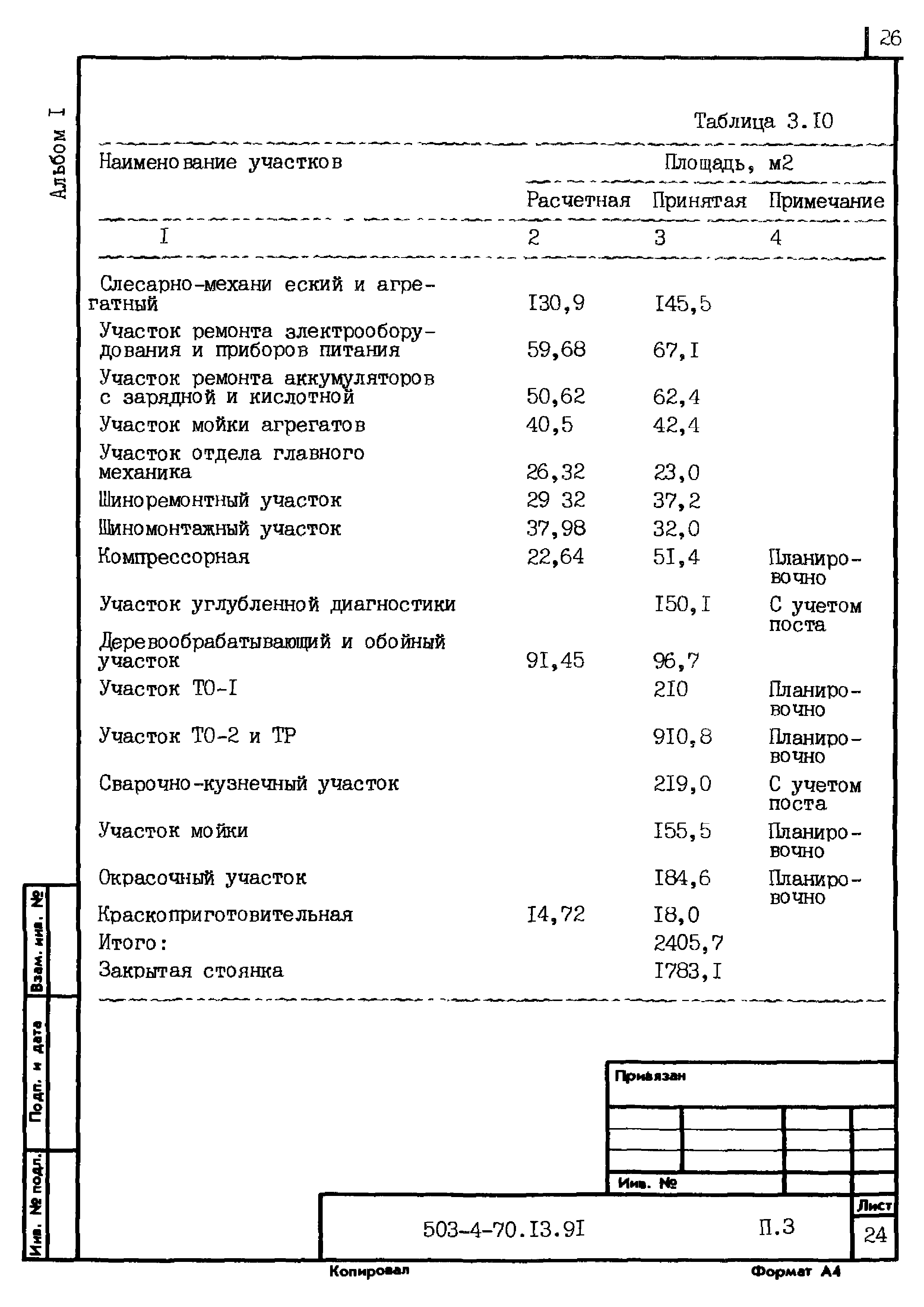 Типовой проект 503-4-70.13.91