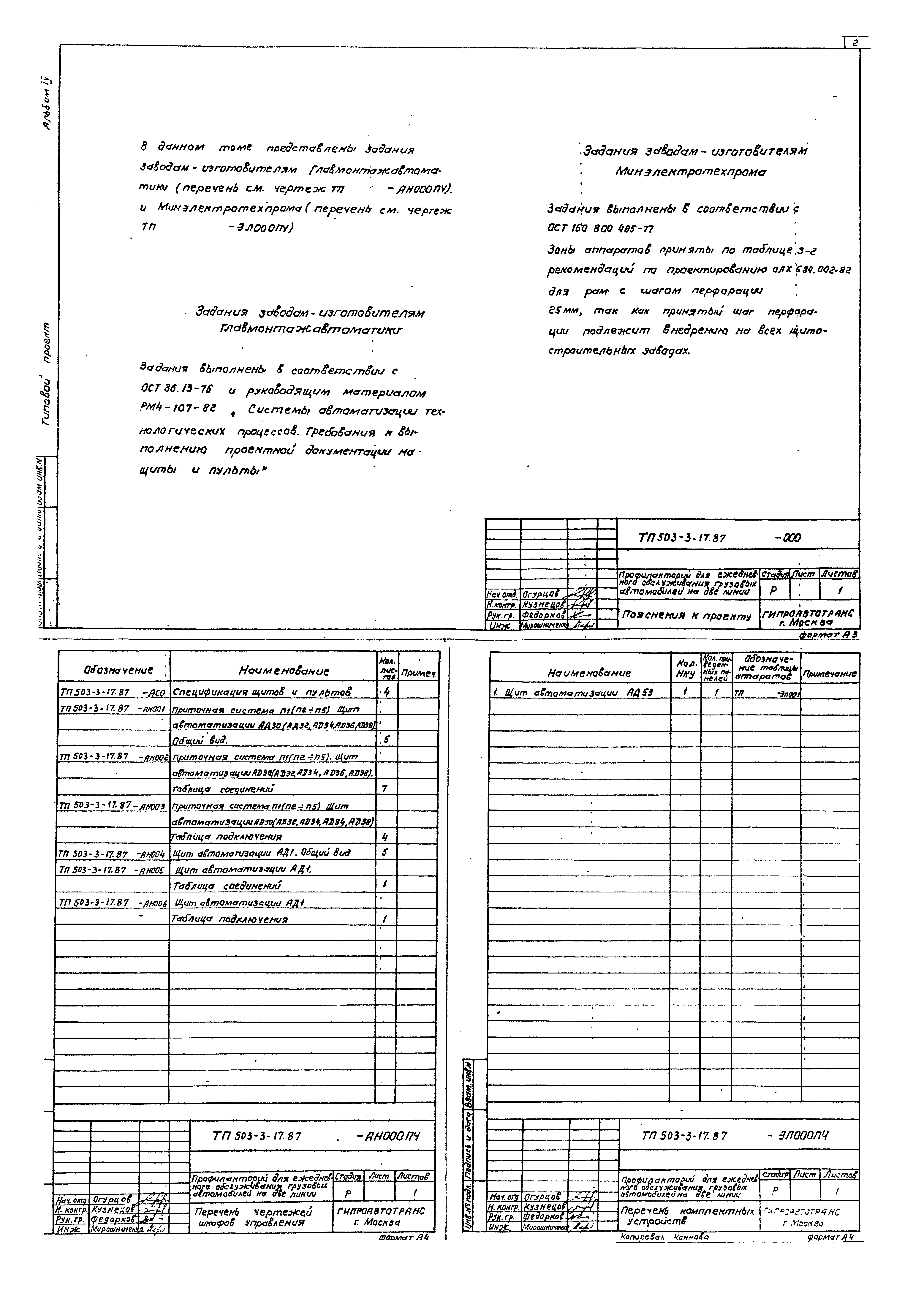 Типовой проект 503-3-17.87