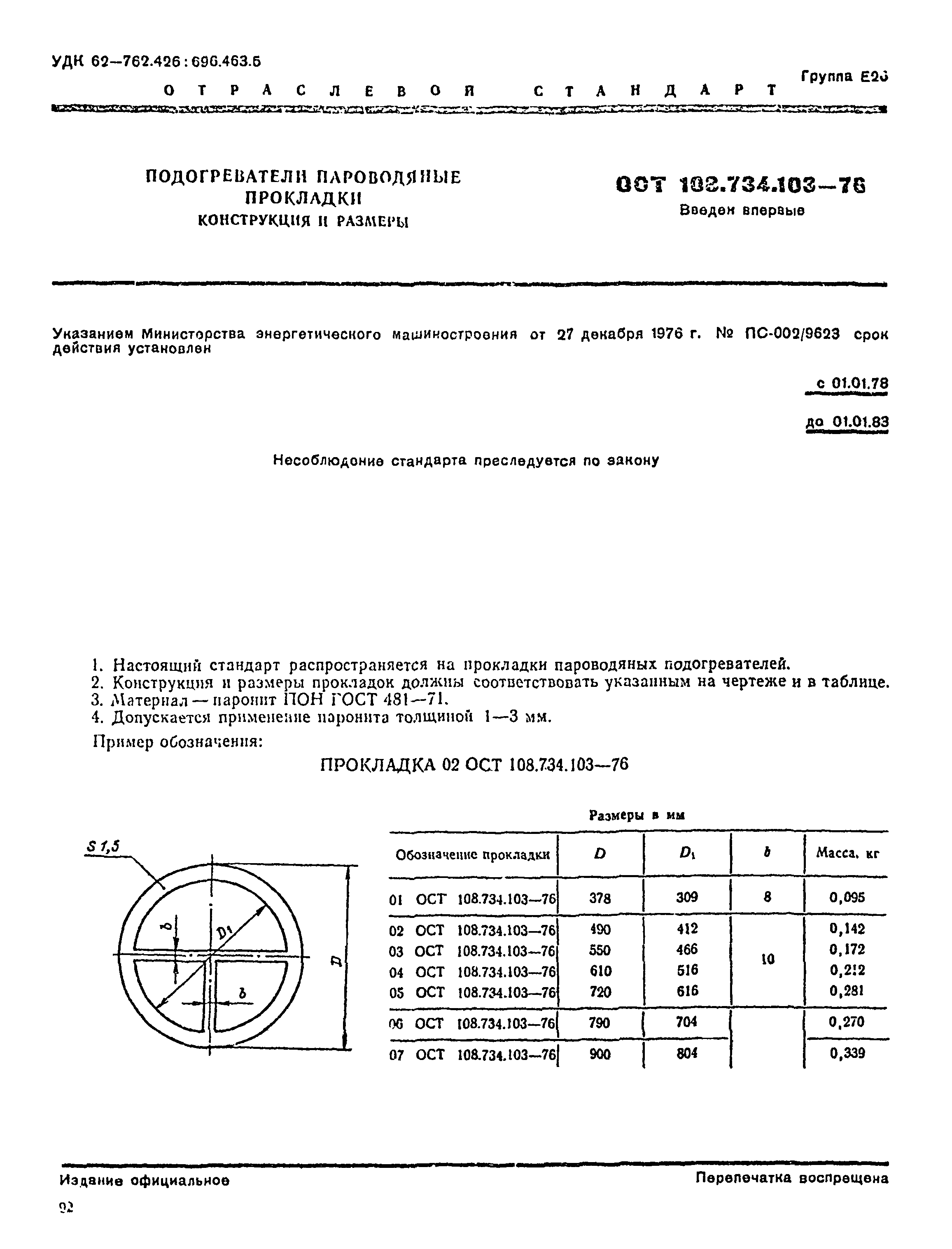 ОСТ 108.734.103-76