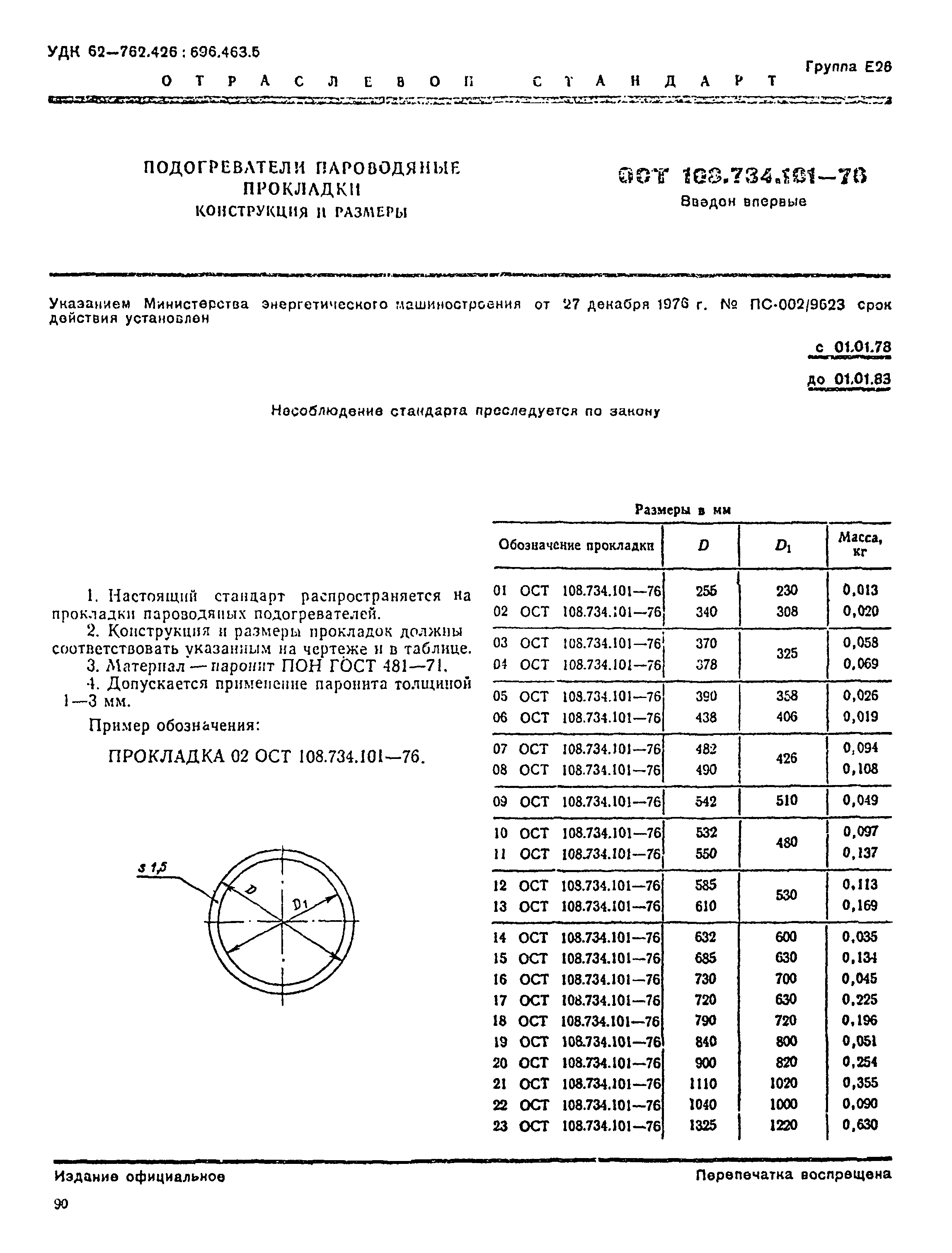 ОСТ 108.734.101-76