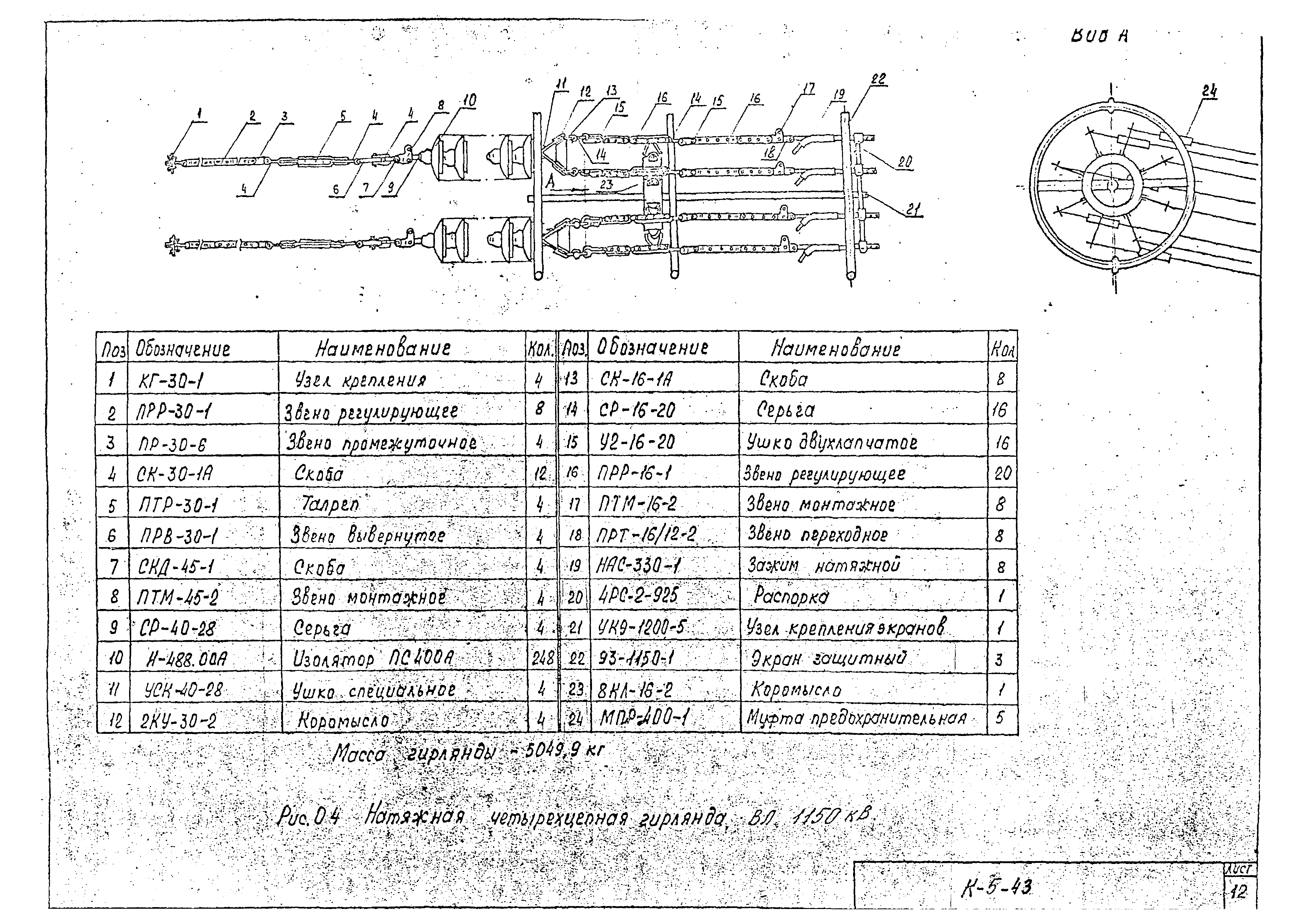 Технологическая карта К-5-43