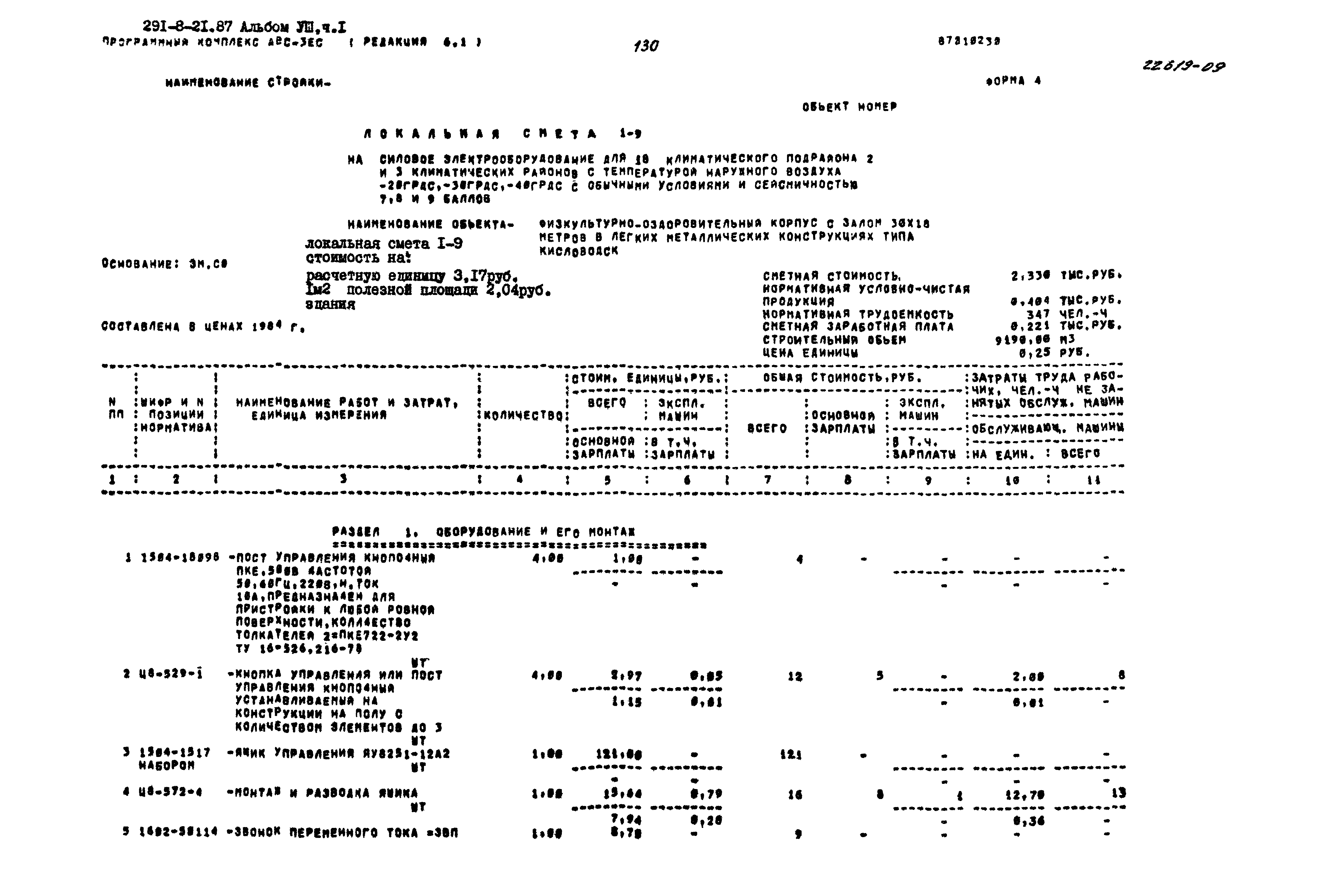 Типовой проект 291-8-21.87