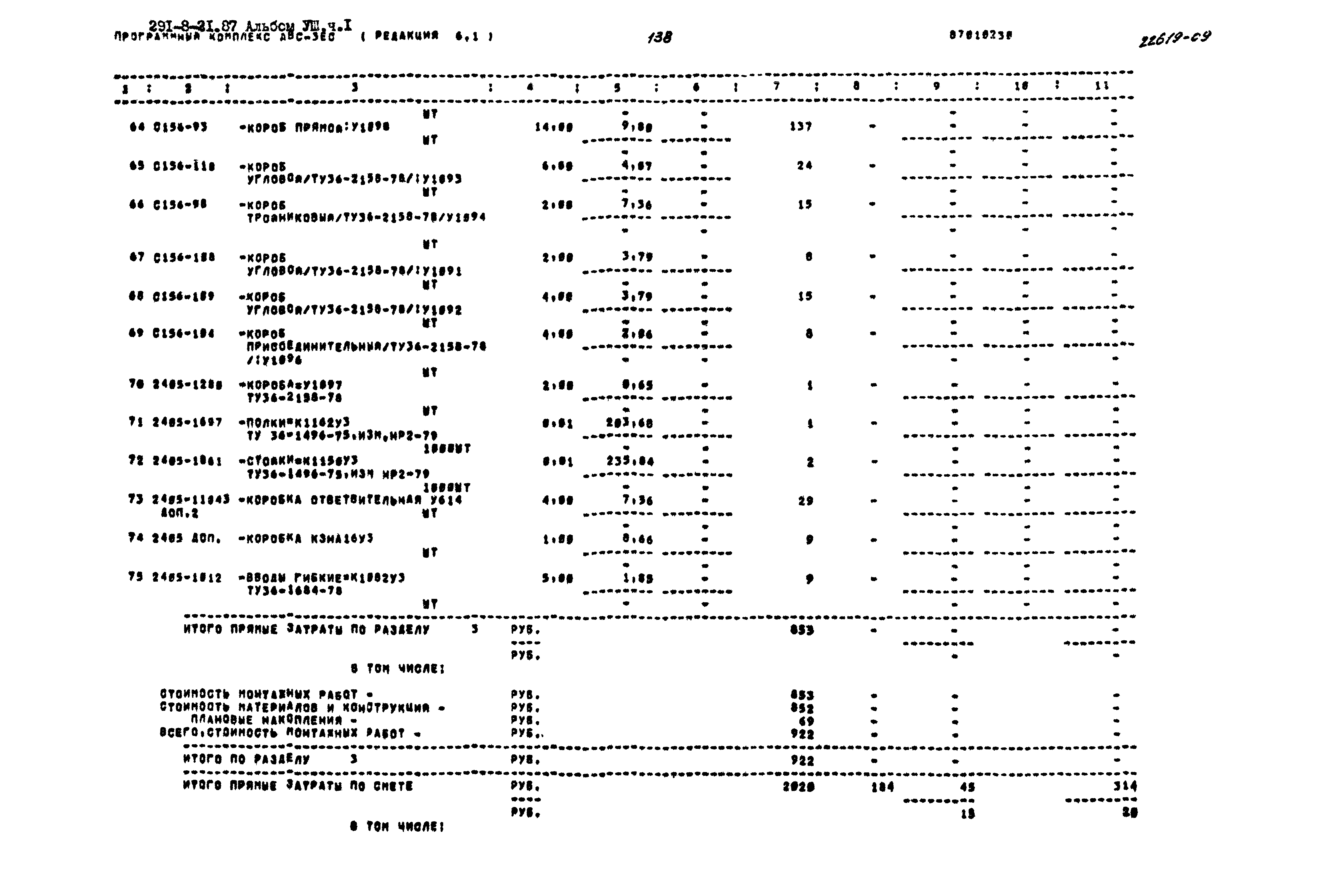 Типовой проект 291-8-21.87