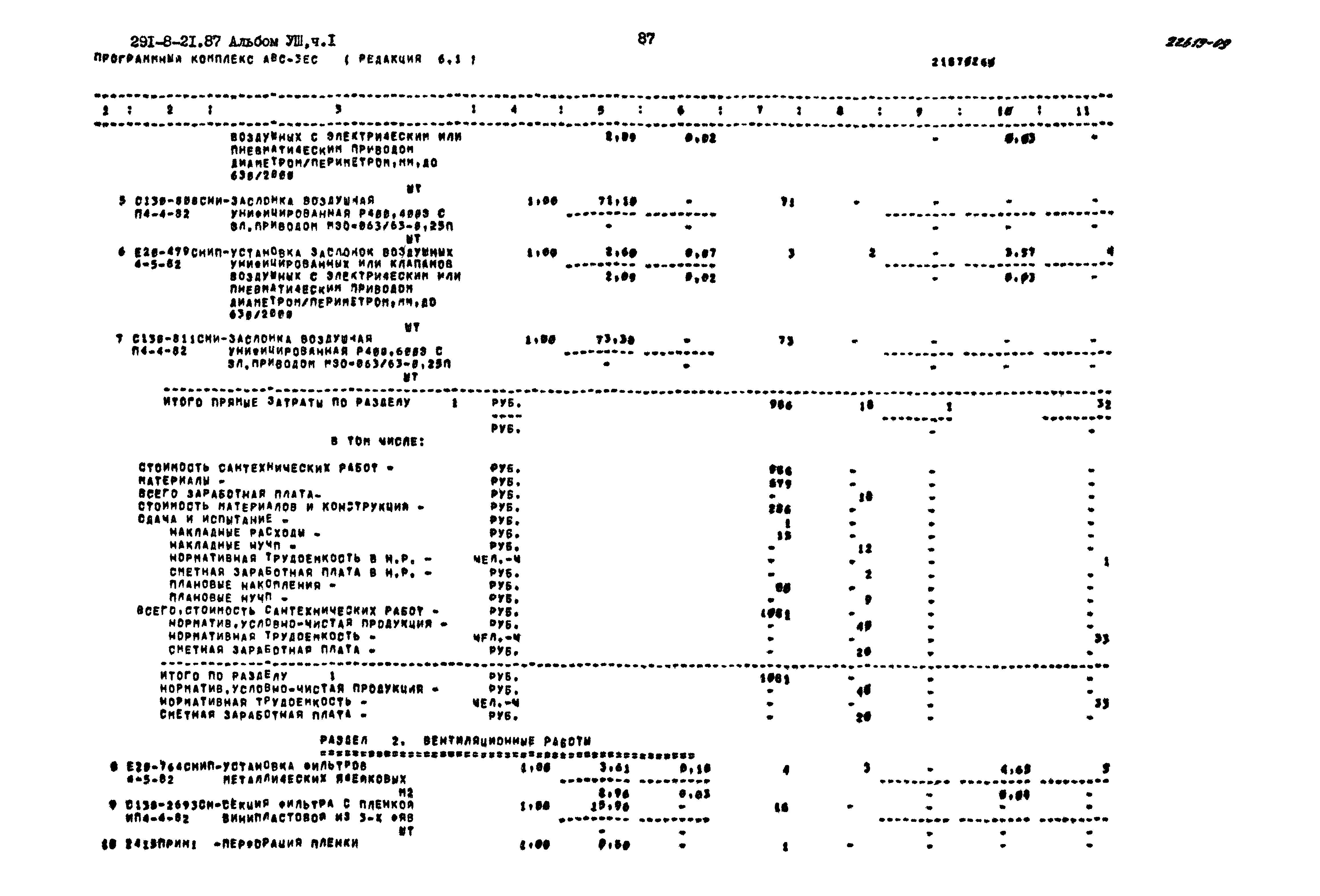 Типовой проект 291-8-21.87