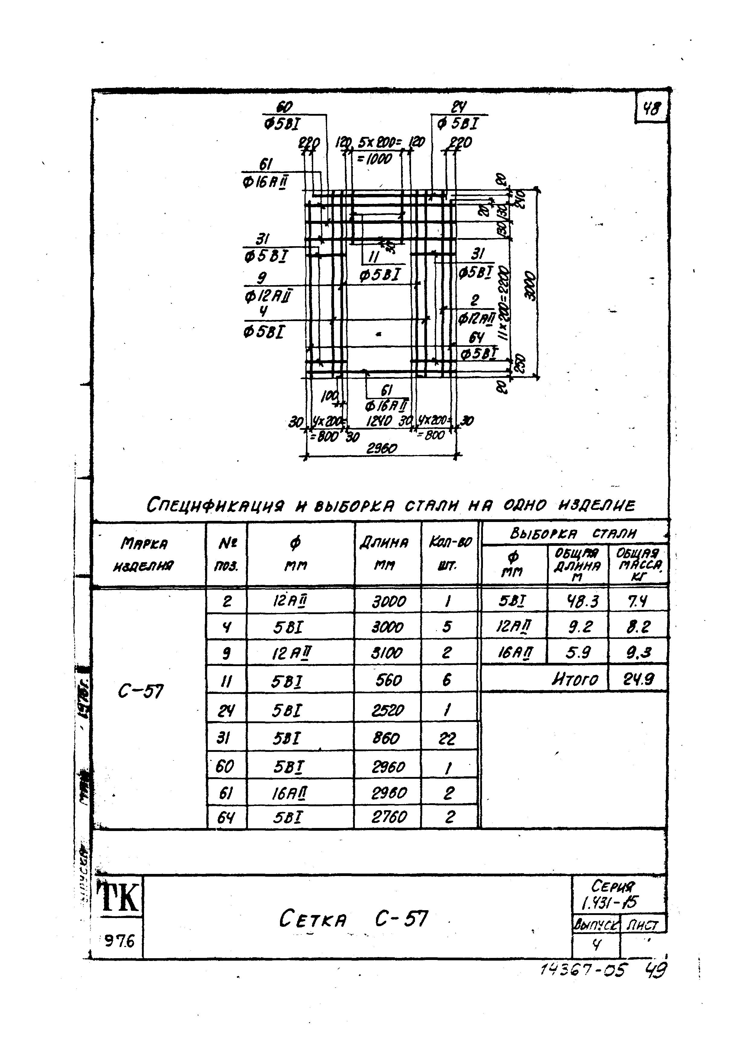 Серия 1.431-15