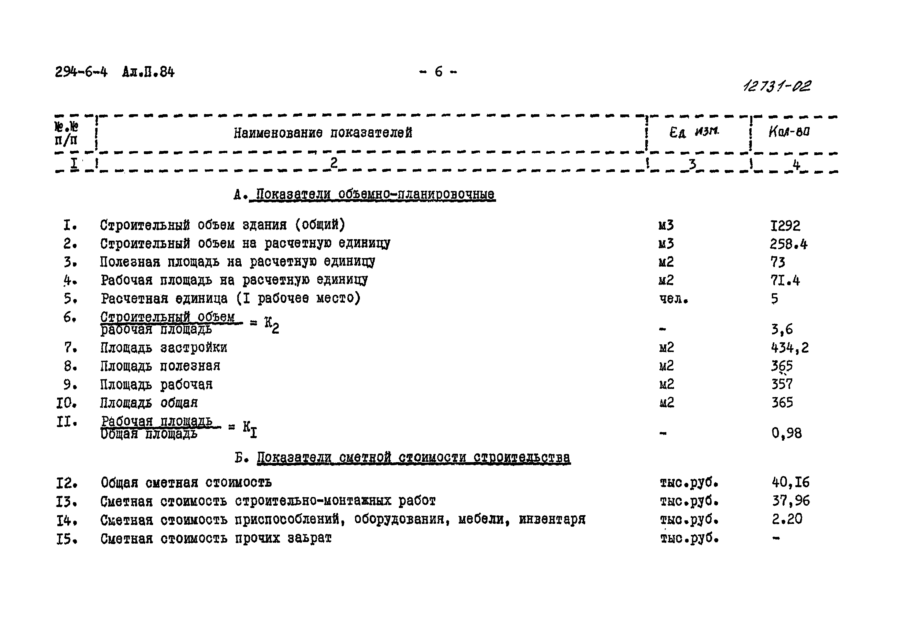 Типовой проект 294-6-4