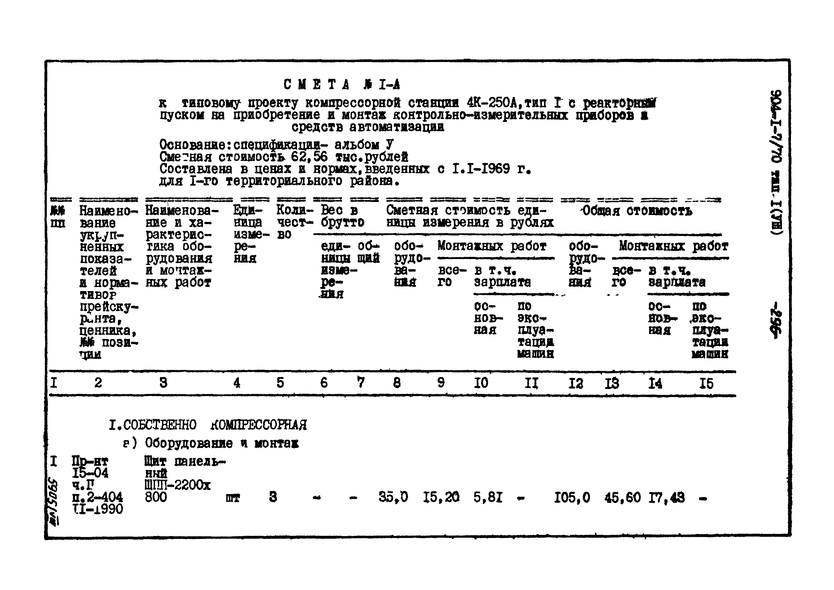 Типовой проект 904-1-7/70